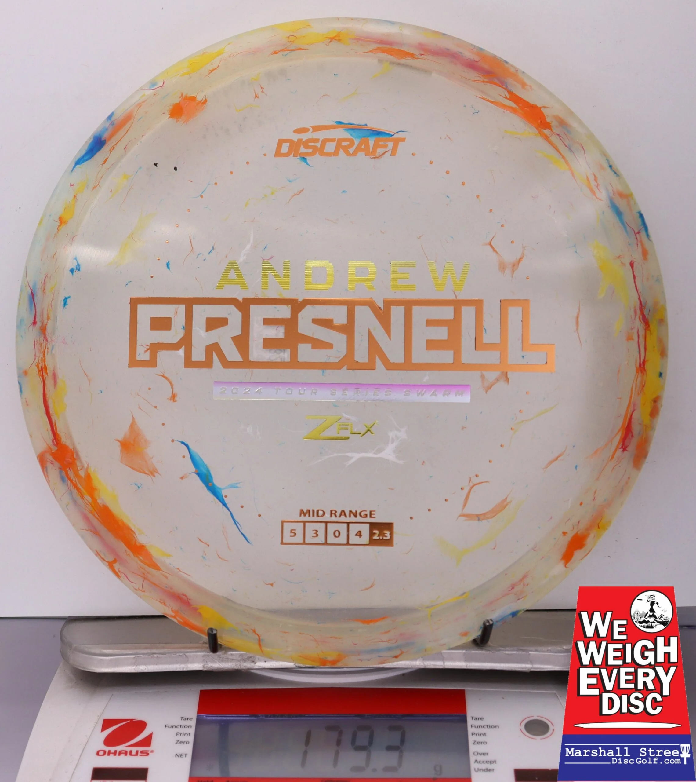 097891 Z FLX Jawbreaker Swarm, Andrew Presnell Tour Series '24 - #32 OrngYloBlu, 179