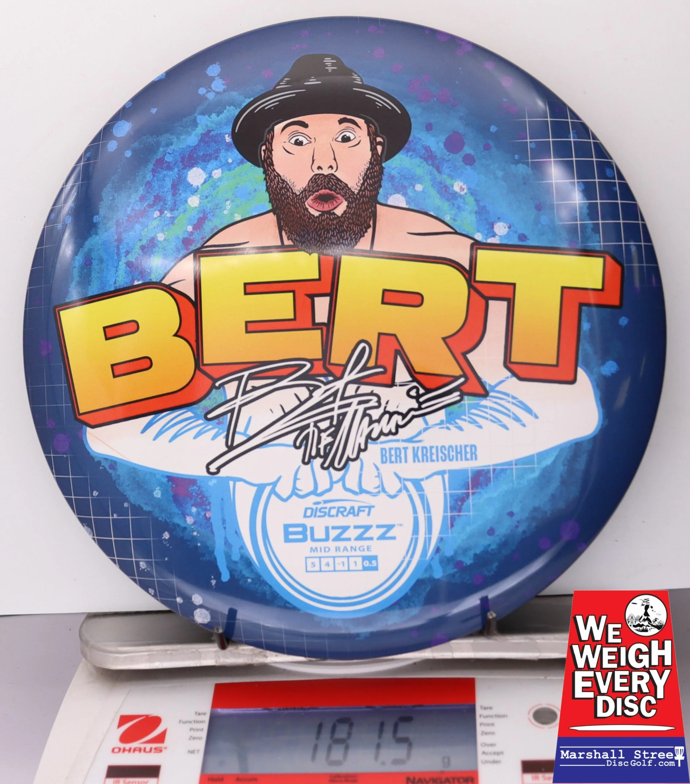 098812 SuperColor ESP Buzzz, Bert Kreischer - #11 BlueYellow, 182