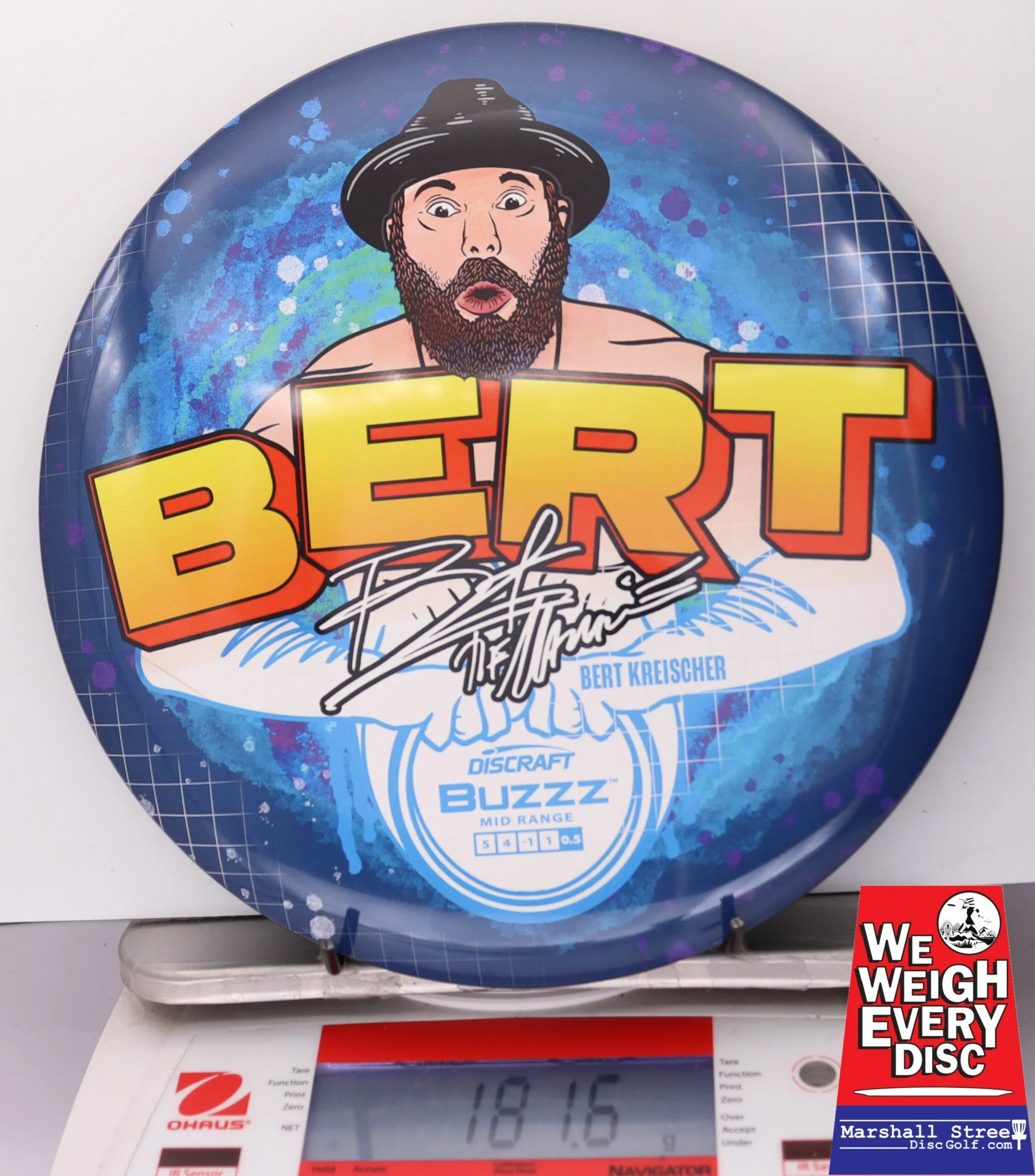 098813 SuperColor ESP Buzzz, Bert Kreischer - #12 BlueYellow, 182