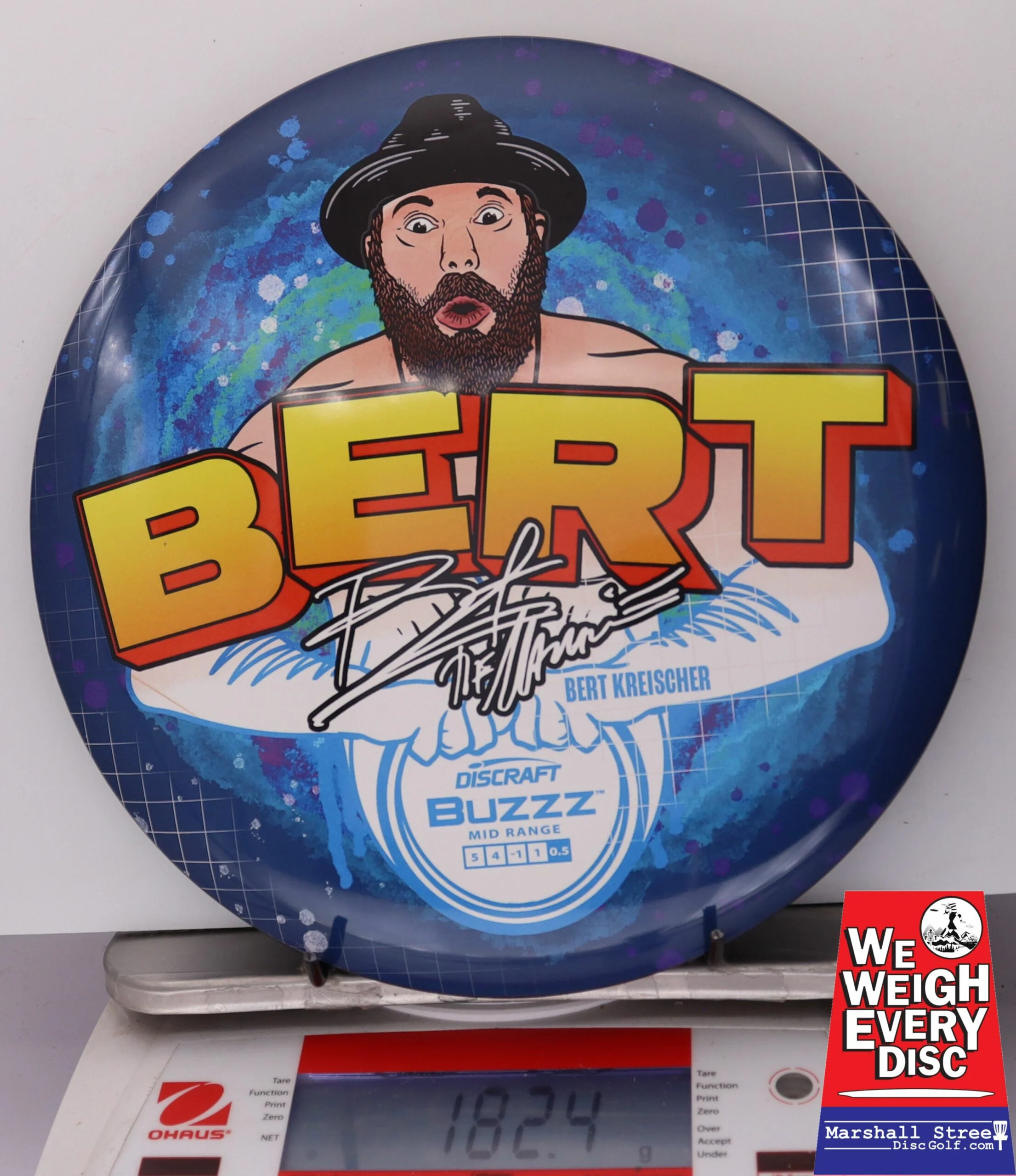 099931 SuperColor ESP Buzzz, Bert Kreischer - #21 BlueYellow, 182