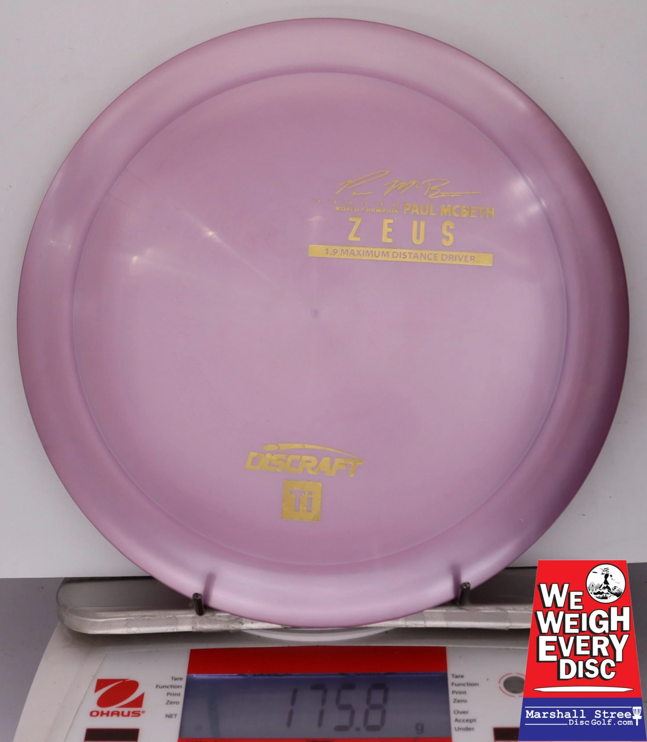 101429 Titanium Zeus, Paul McBeth 6x - #07 PalePink, 176