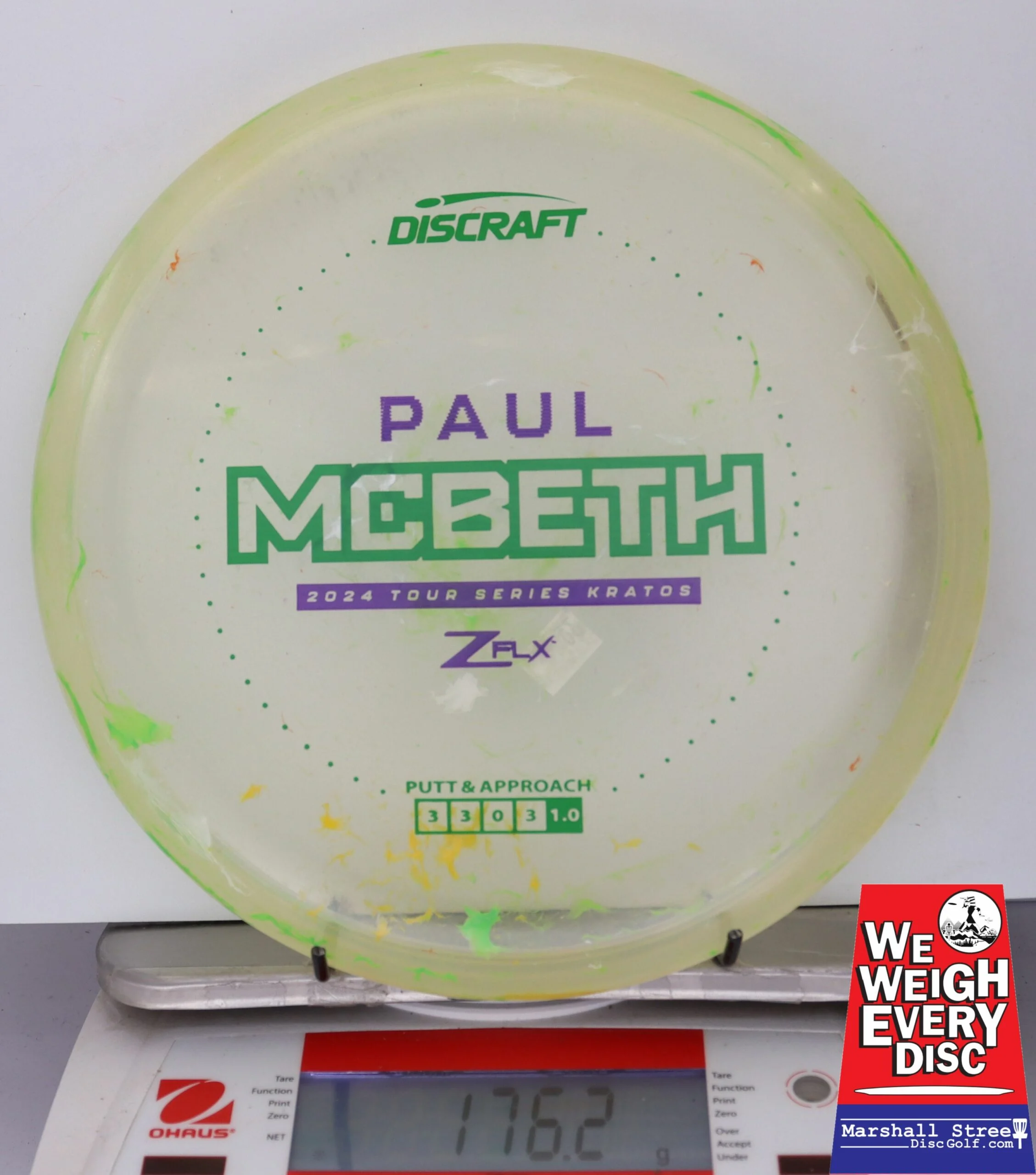 103036 Z FLX Jawbreaker Kratos, Paul McBeth 2024 Tour Series - #09 NGrnYlo, 176