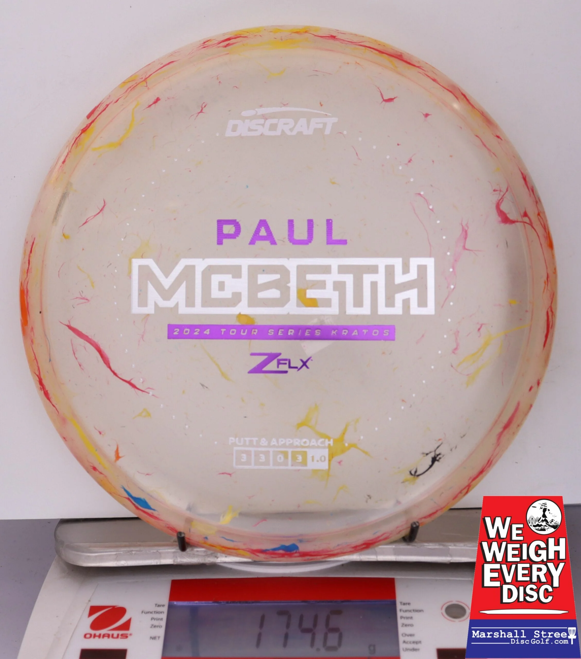 103048 Z FLX Jawbreaker Kratos, Paul McBeth 2024 Tour Series - #21 RedYello, 175