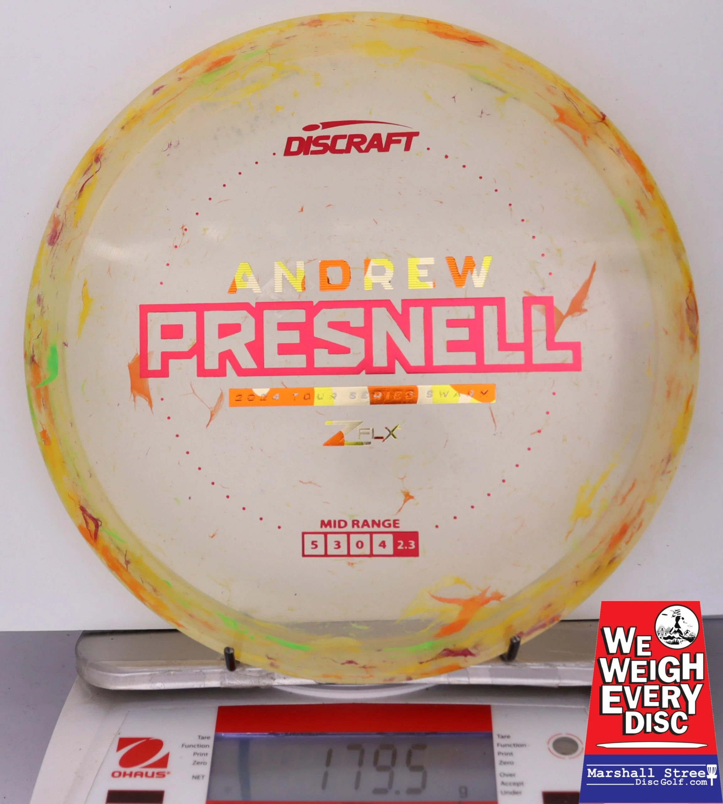 104432 Z FLX Jawbreaker Swarm, Andrew Presnell Tour Series '24 - #61 YloOrngGrn, 180