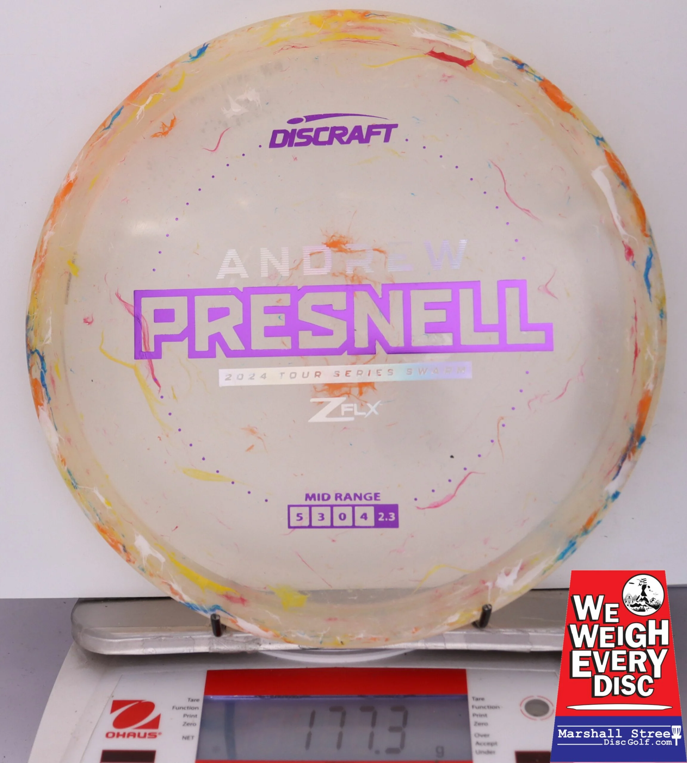 104438 Z FLX Jawbreaker Swarm, Andrew Presnell Tour Series '24 - #67 OrngYloWtBlu, 177