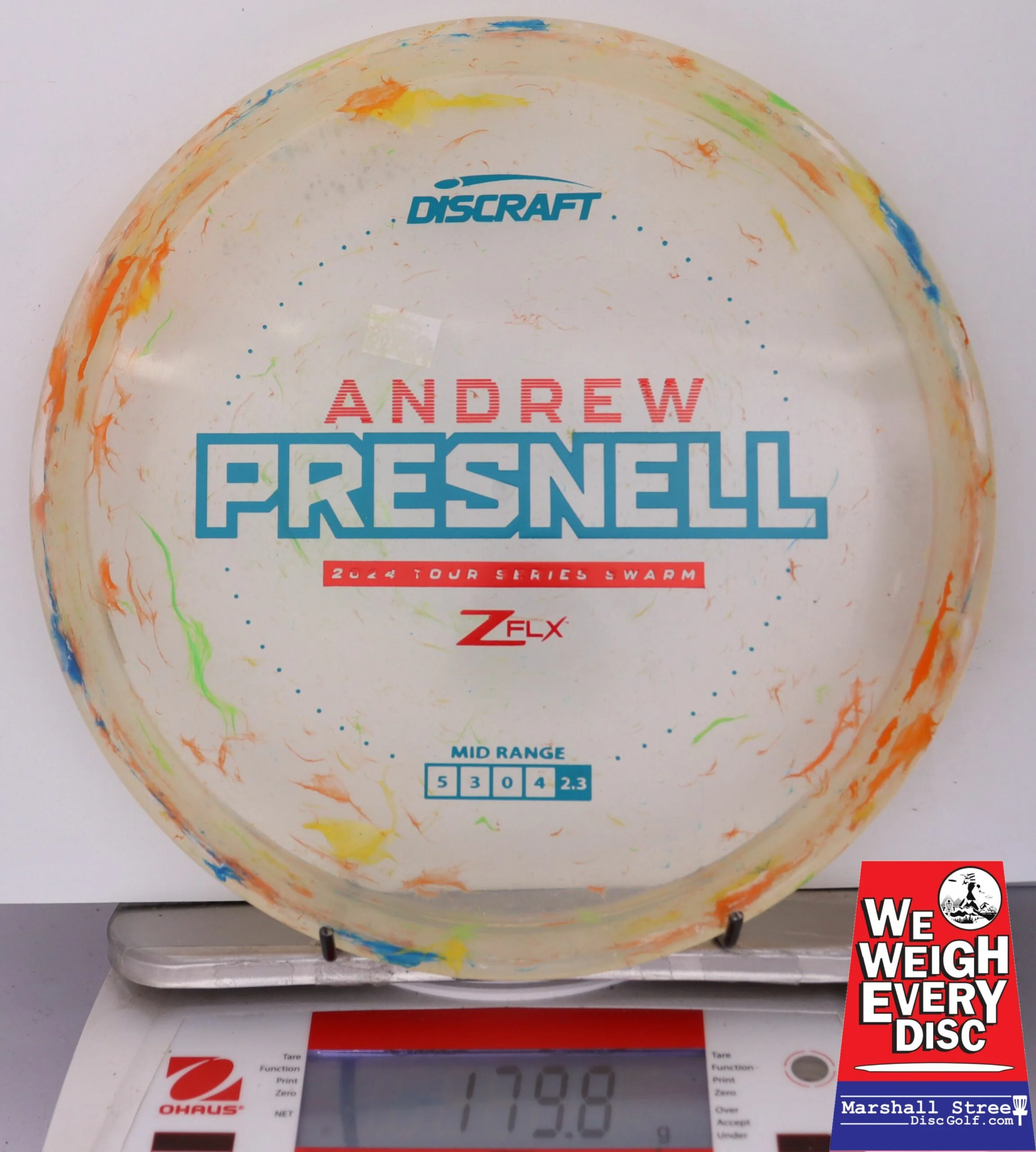104439 Z FLX Jawbreaker Swarm, Andrew Presnell Tour Series '24 - #68 OrnYloGrn, 180
