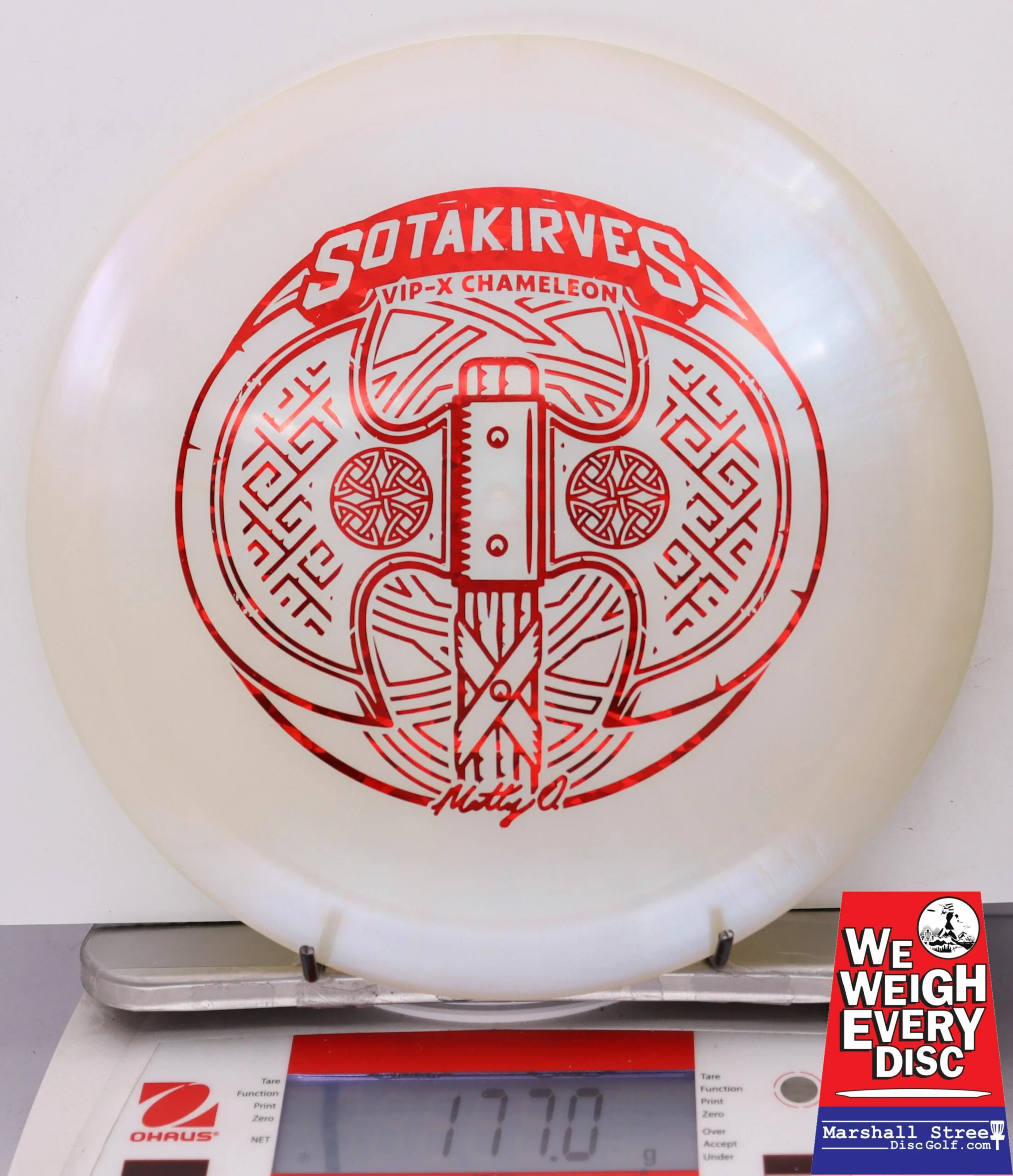 114781 VIP-X Chameleon Hatchet, Matty O. 2024 - #18 White, 177