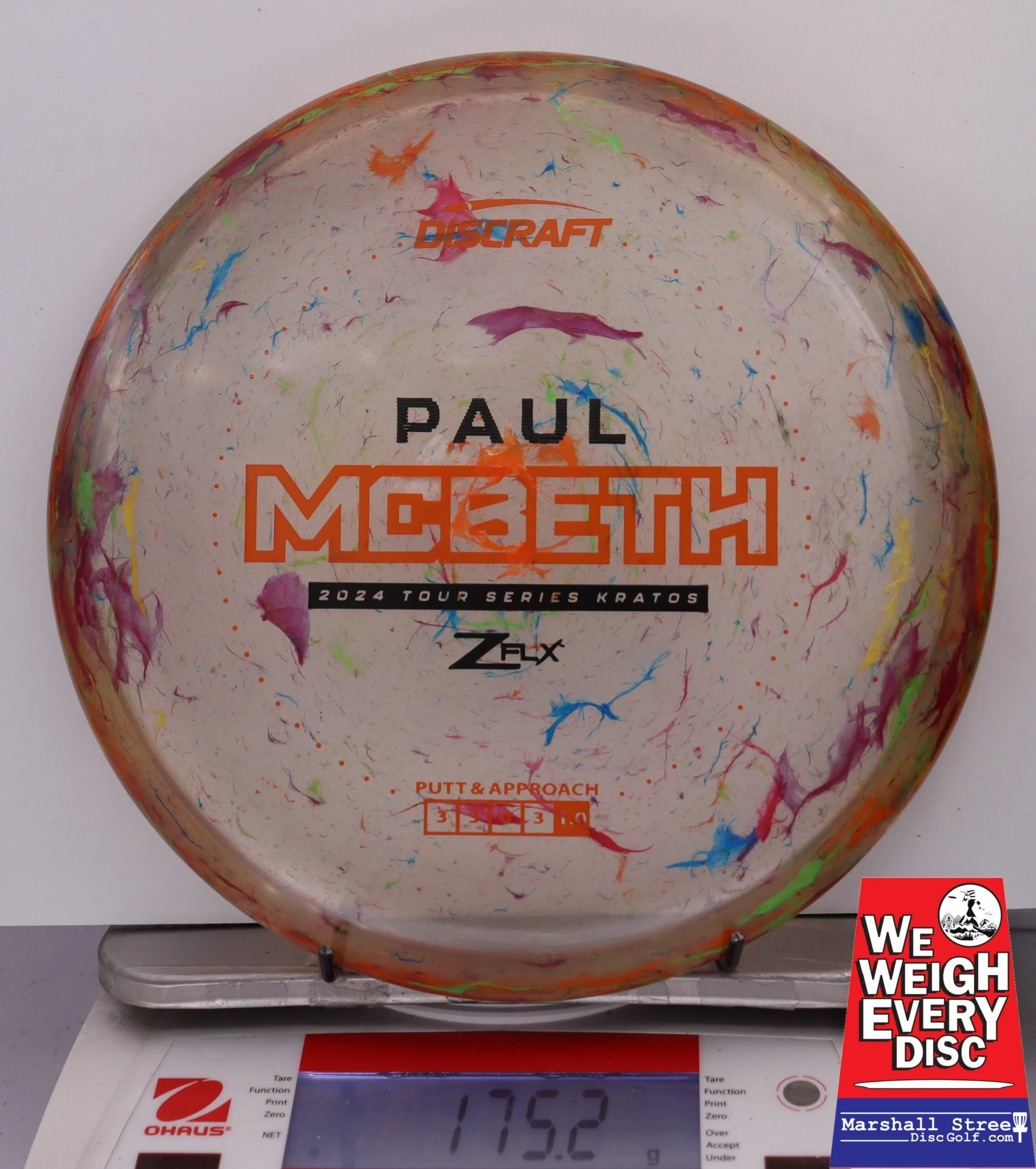 121524 Z FLX Jawbreaker Kratos, Paul McBeth 2024 Tour Series - #46 PrpGrnORd, 175