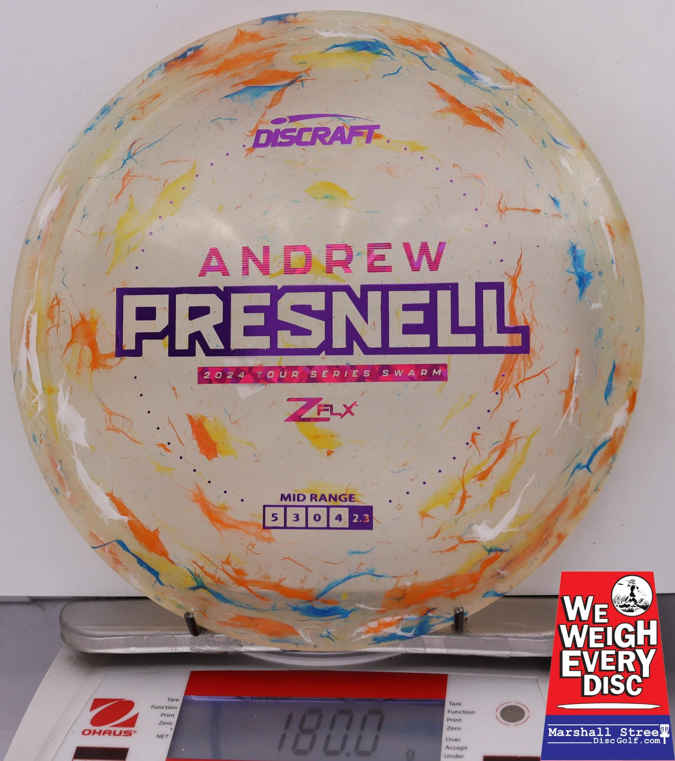 127375 Z FLX Jawbreaker Swarm, Andrew Presnell Tour Series '24 - #12 OrngYloBlu, 180