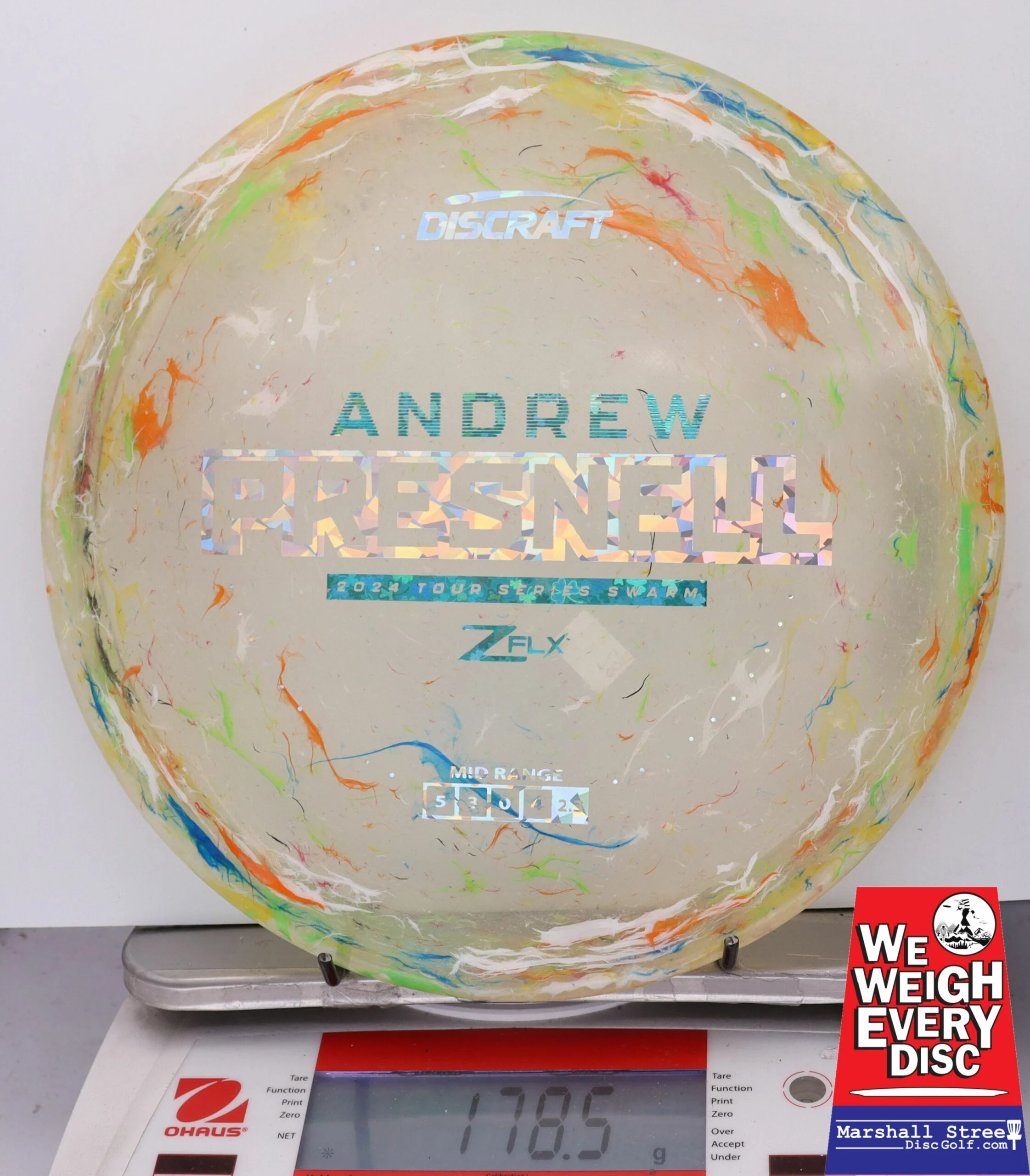 148263 Z FLX Jawbreaker Swarm, Andrew Presnell Tour Series '24 - #78 OrnWhtGrn, 180