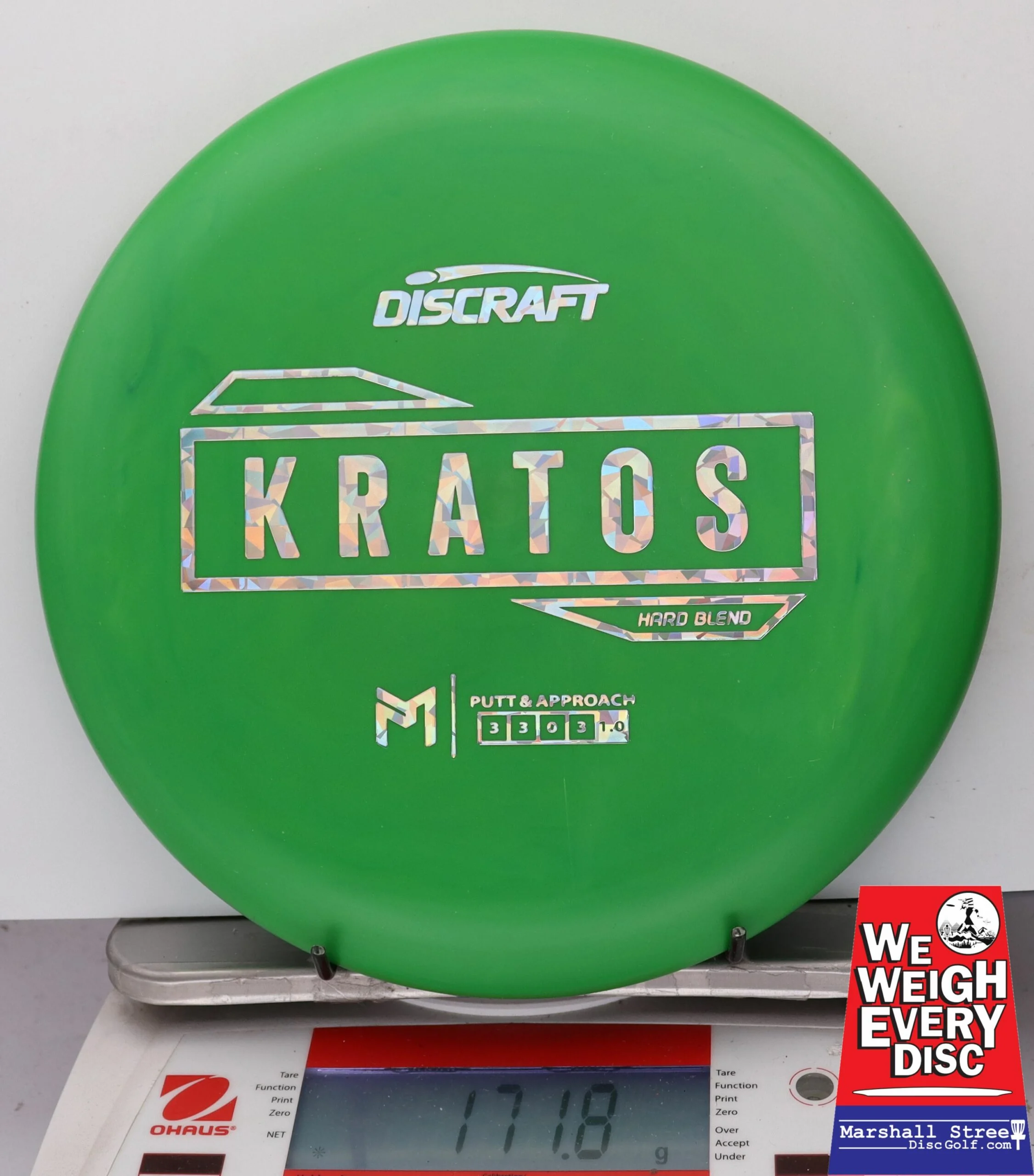 148365 Putter Line Hard Kratos, Paul McBeth - #26 Green, 172