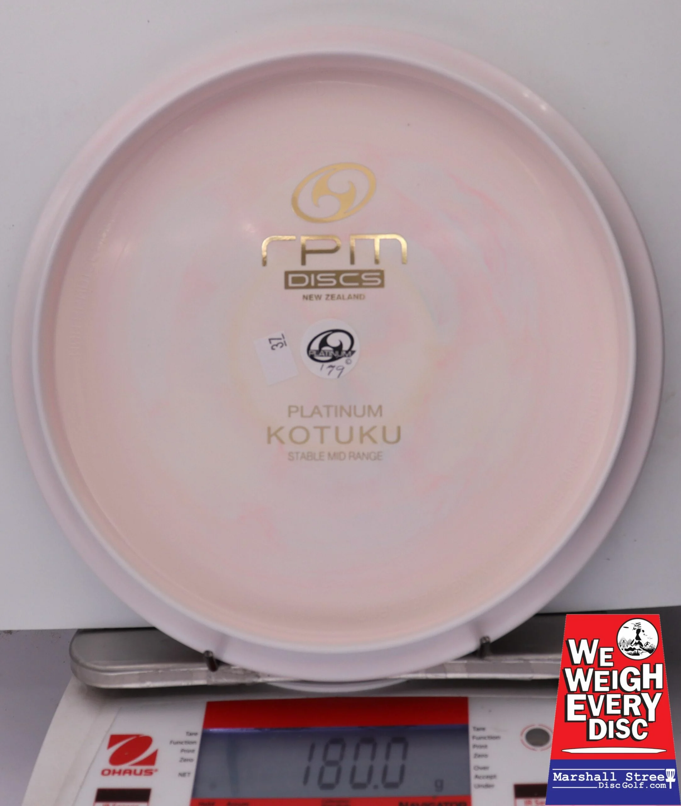 150196 Platinum Kotuku, Bottom Stamp - #037 Whiteish, 180