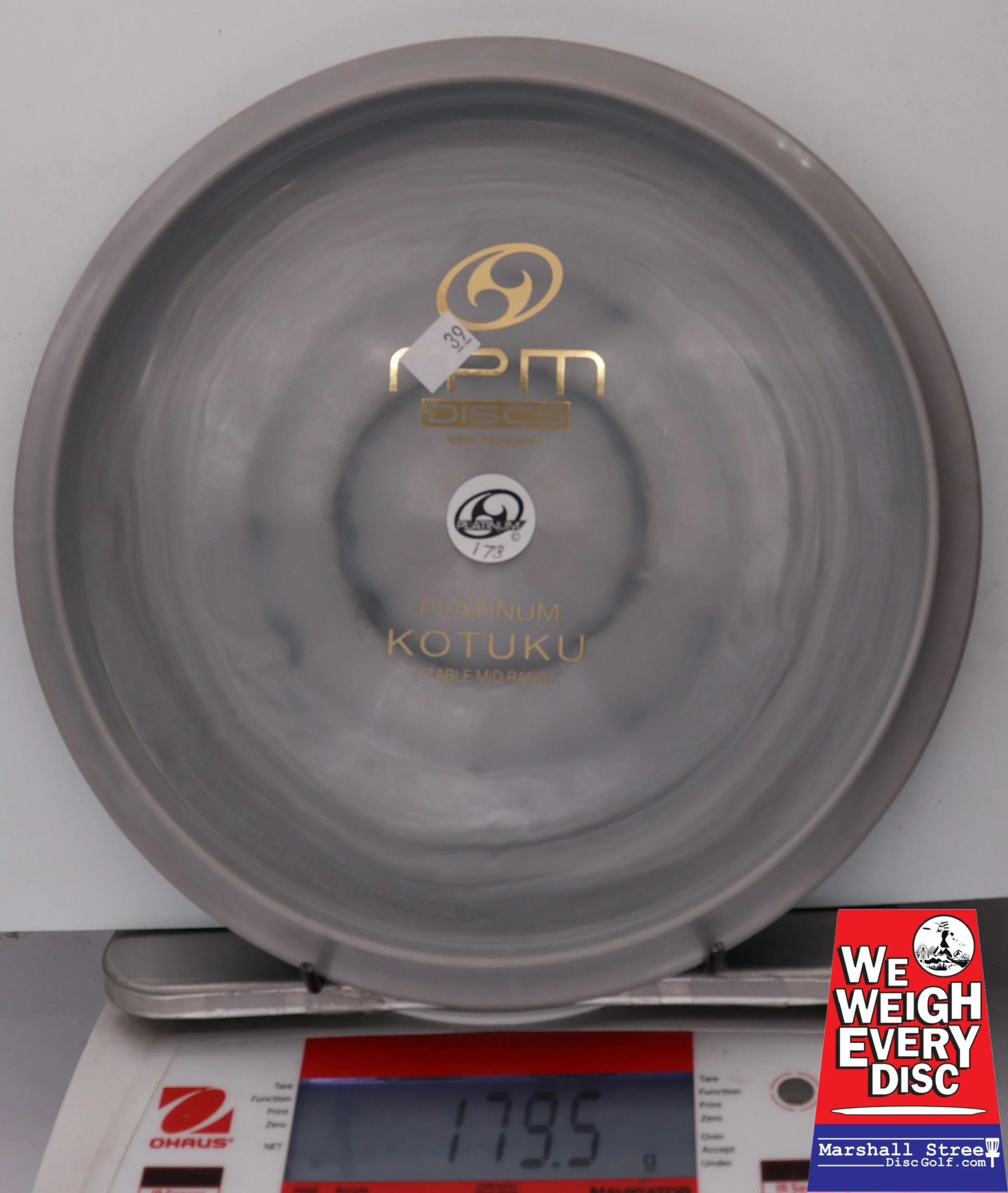 150198 Platinum Kotuku, Bottom Stamp - #039 Gray, 180