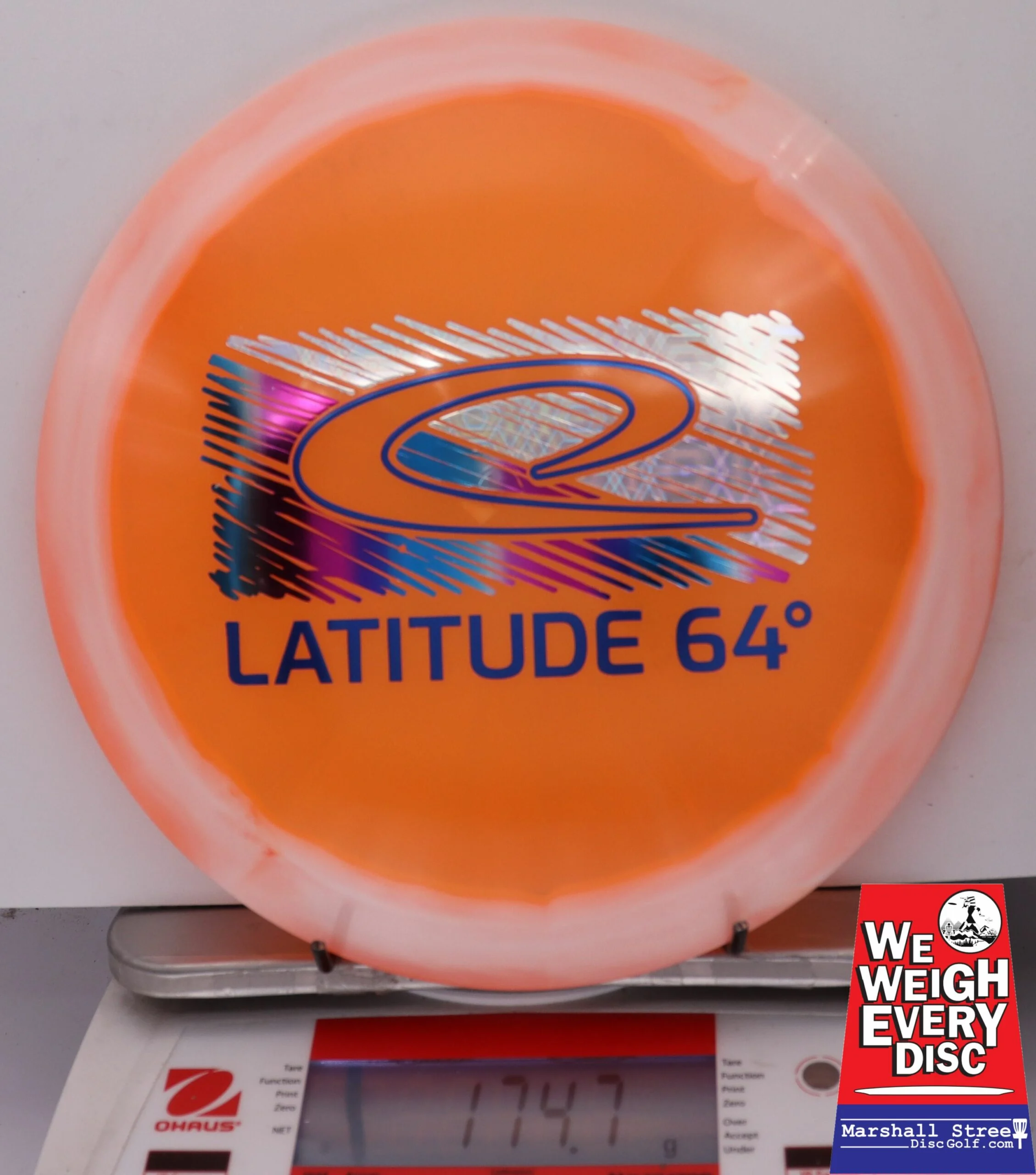 150523 Opto Ice Orbit Saint Pro, National Disc Golf Day - #16 White Orange, 175