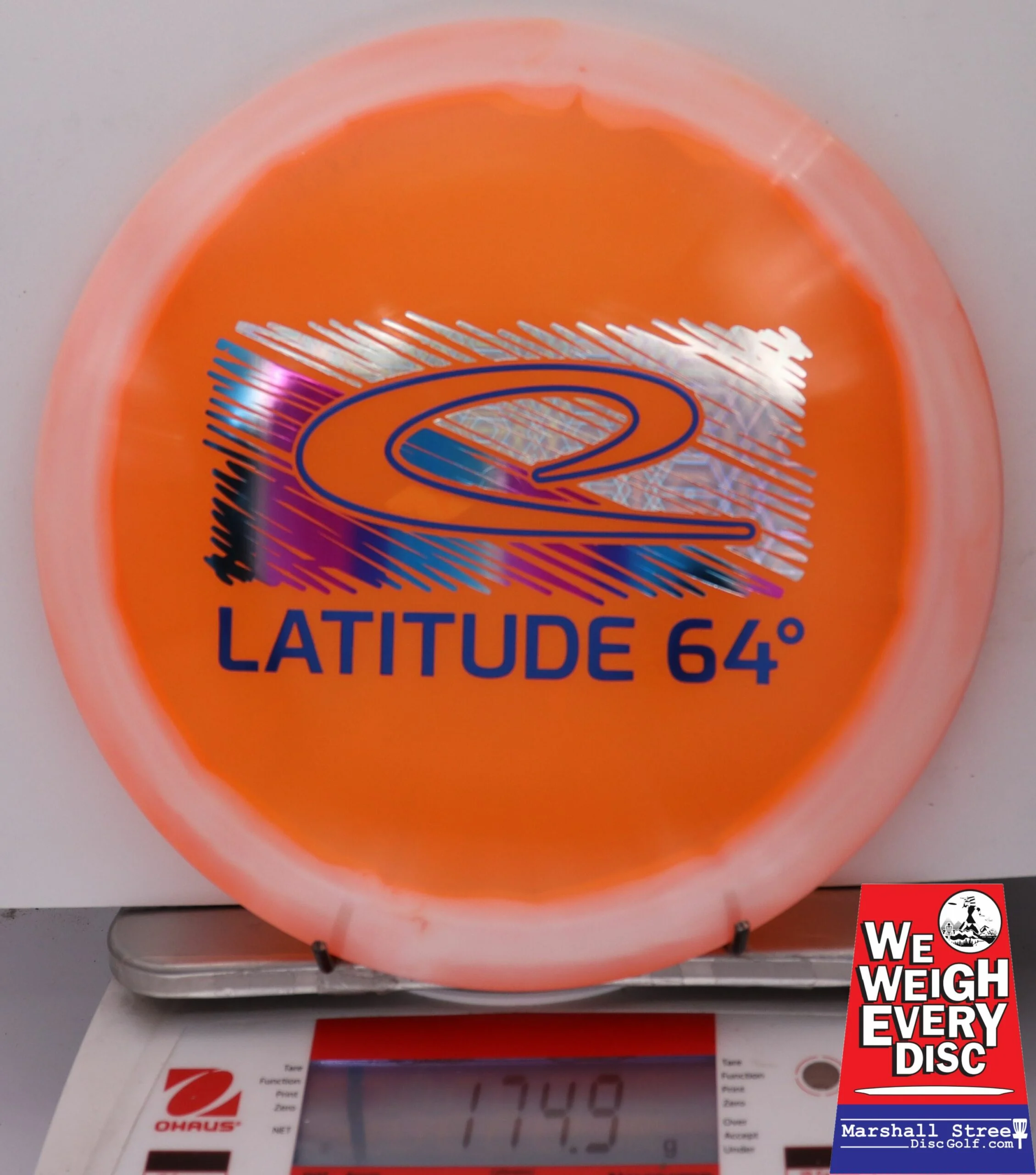 150524 Opto Ice Orbit Saint Pro, National Disc Golf Day - #17 White Orange, 175