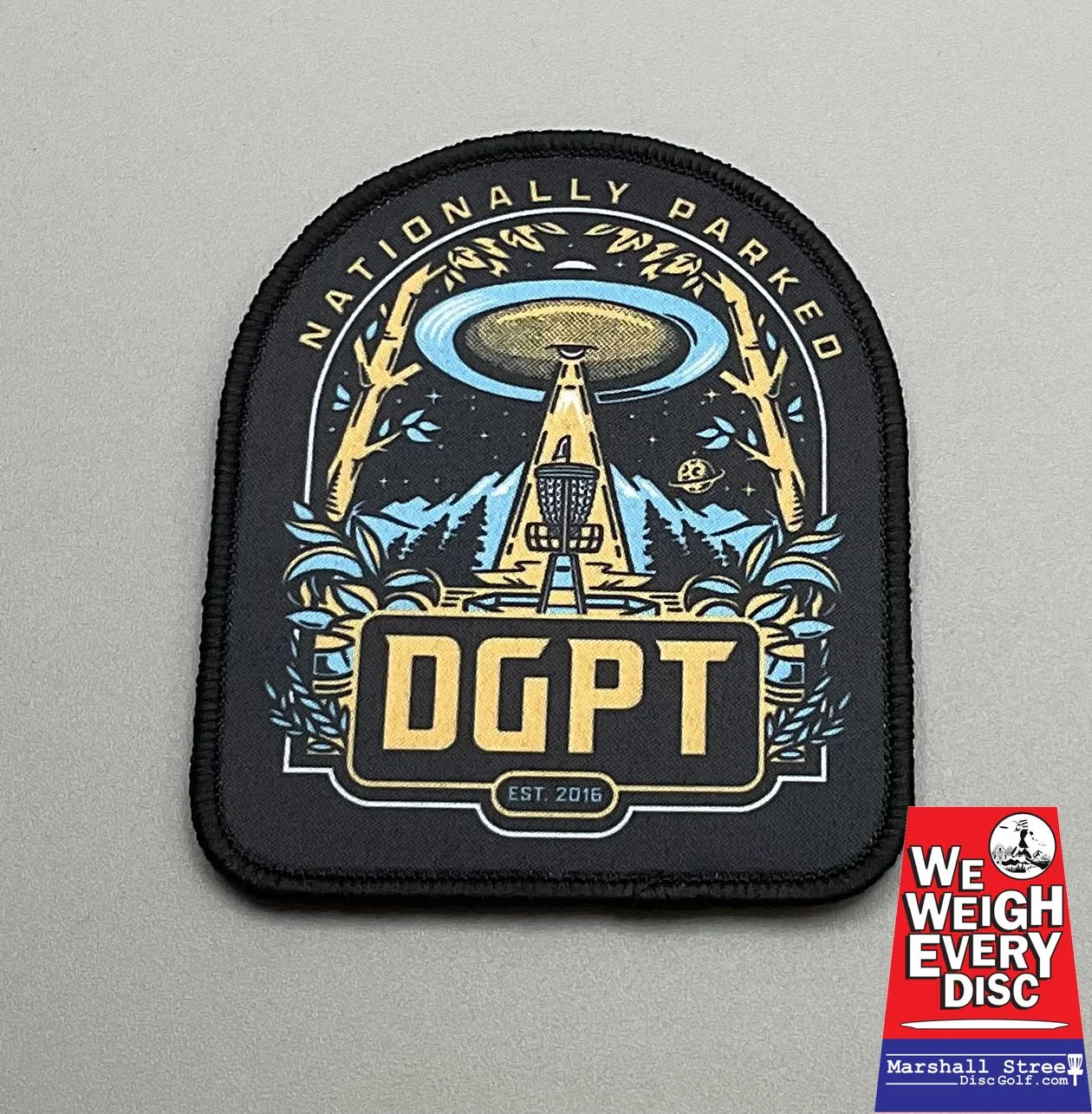 DGPT, Galactically Parked, Velcro Patch