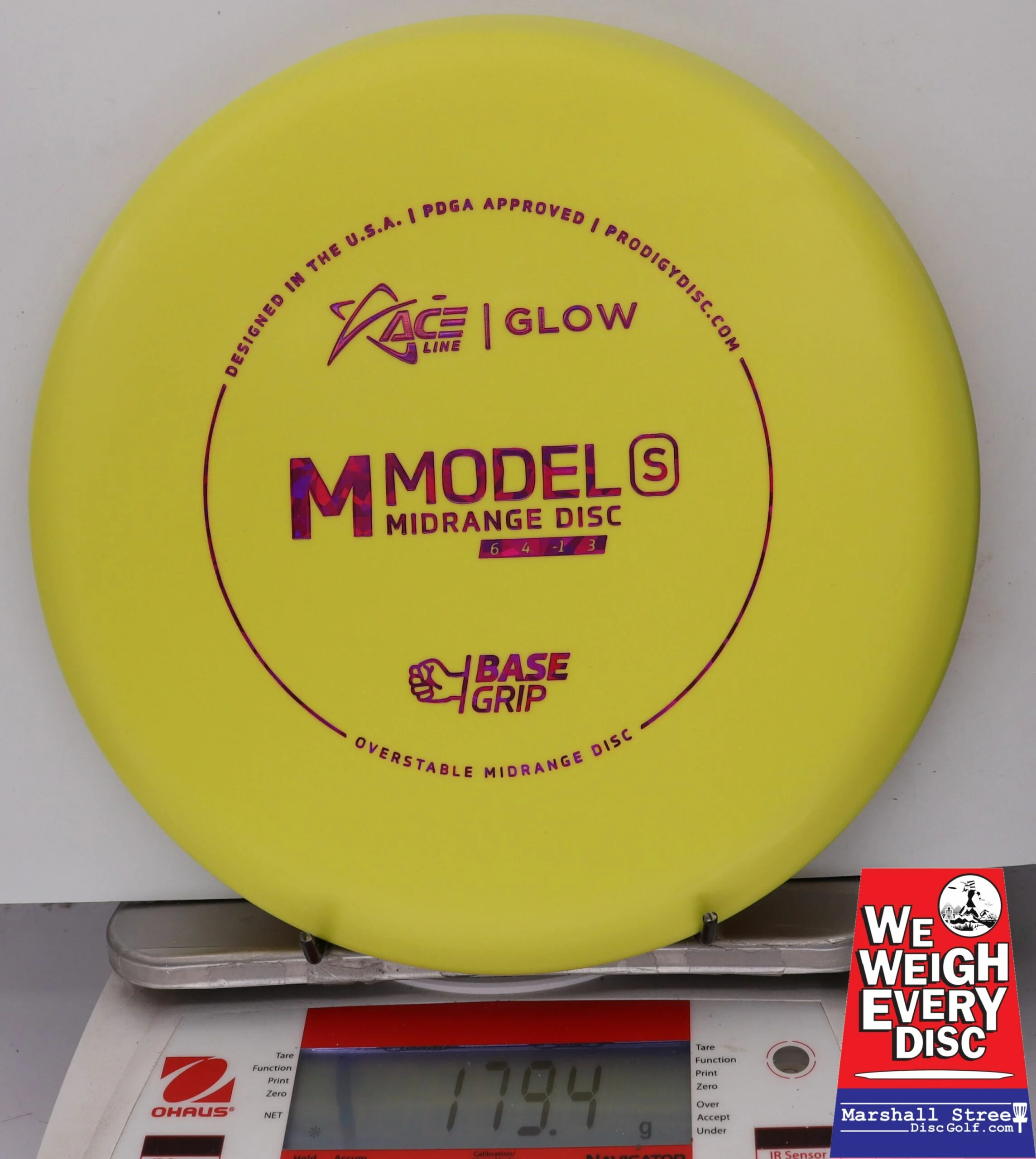 155148 Glow Base Grip M Model S - #15 Yellow, 179