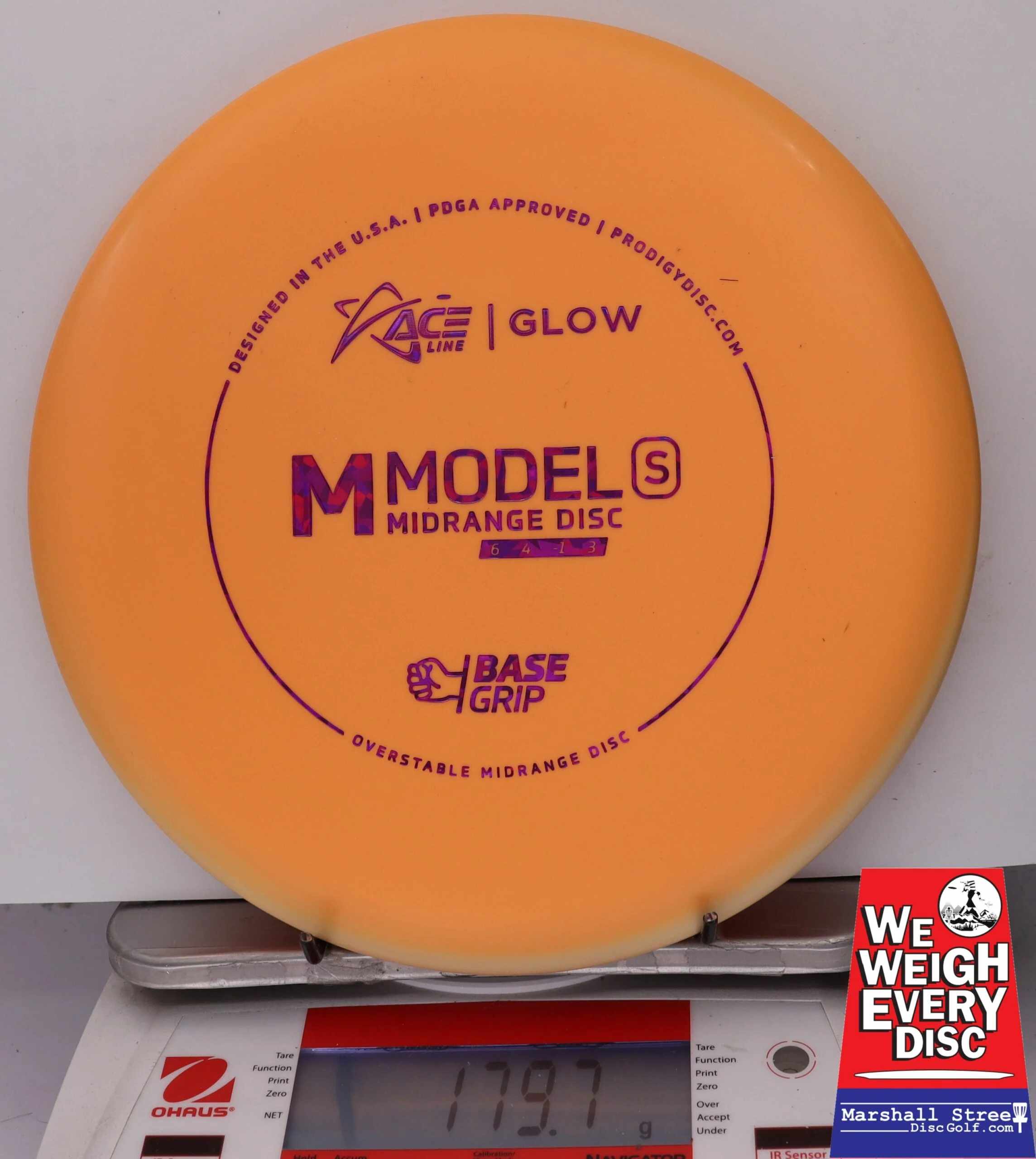 155151 Glow Base Grip M Model S - #18 Orange, 180
