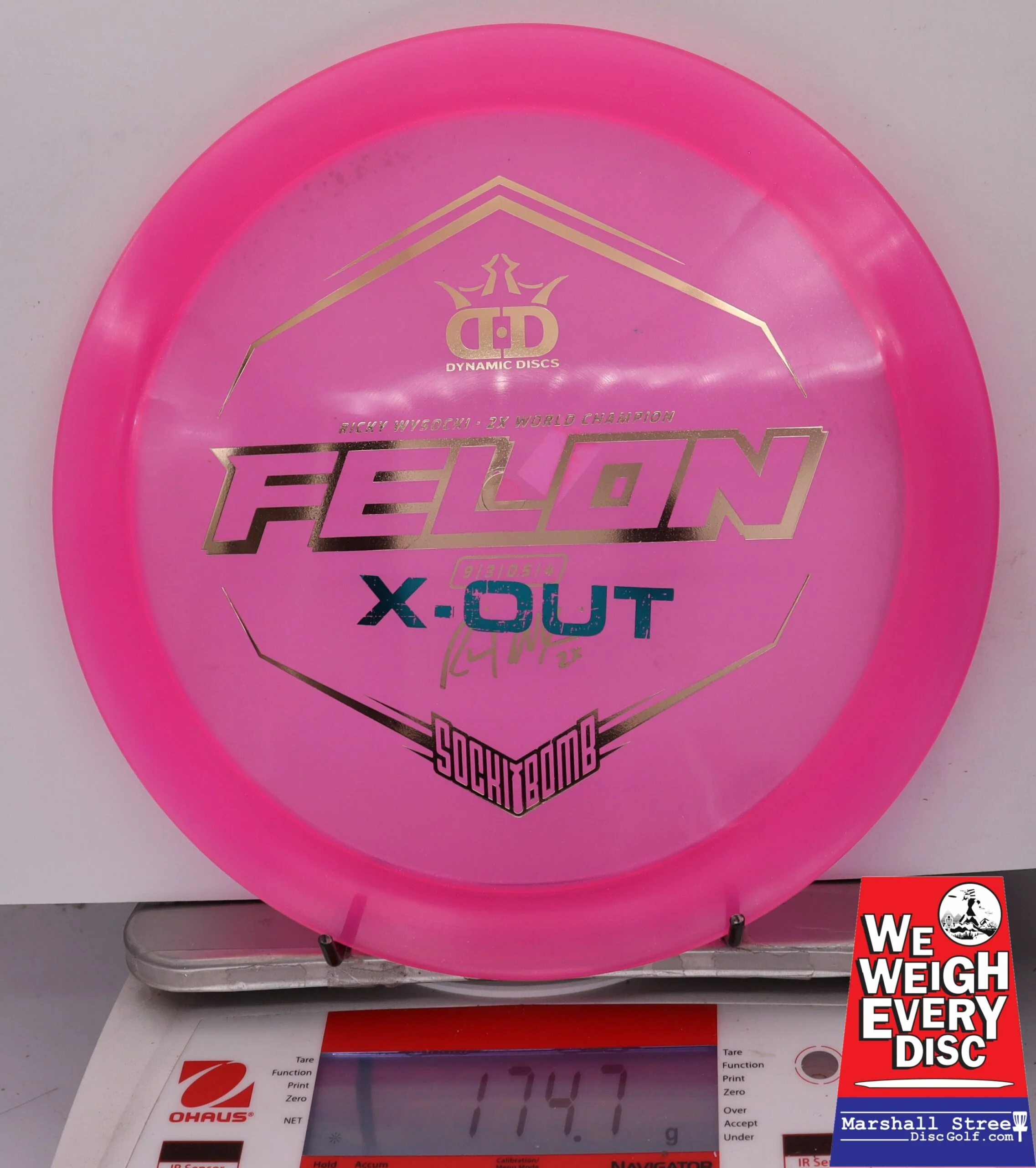 155637 X-Out Lucid Ice Glimmer Felon, Ricky Wysocki - #08 Pink, 175