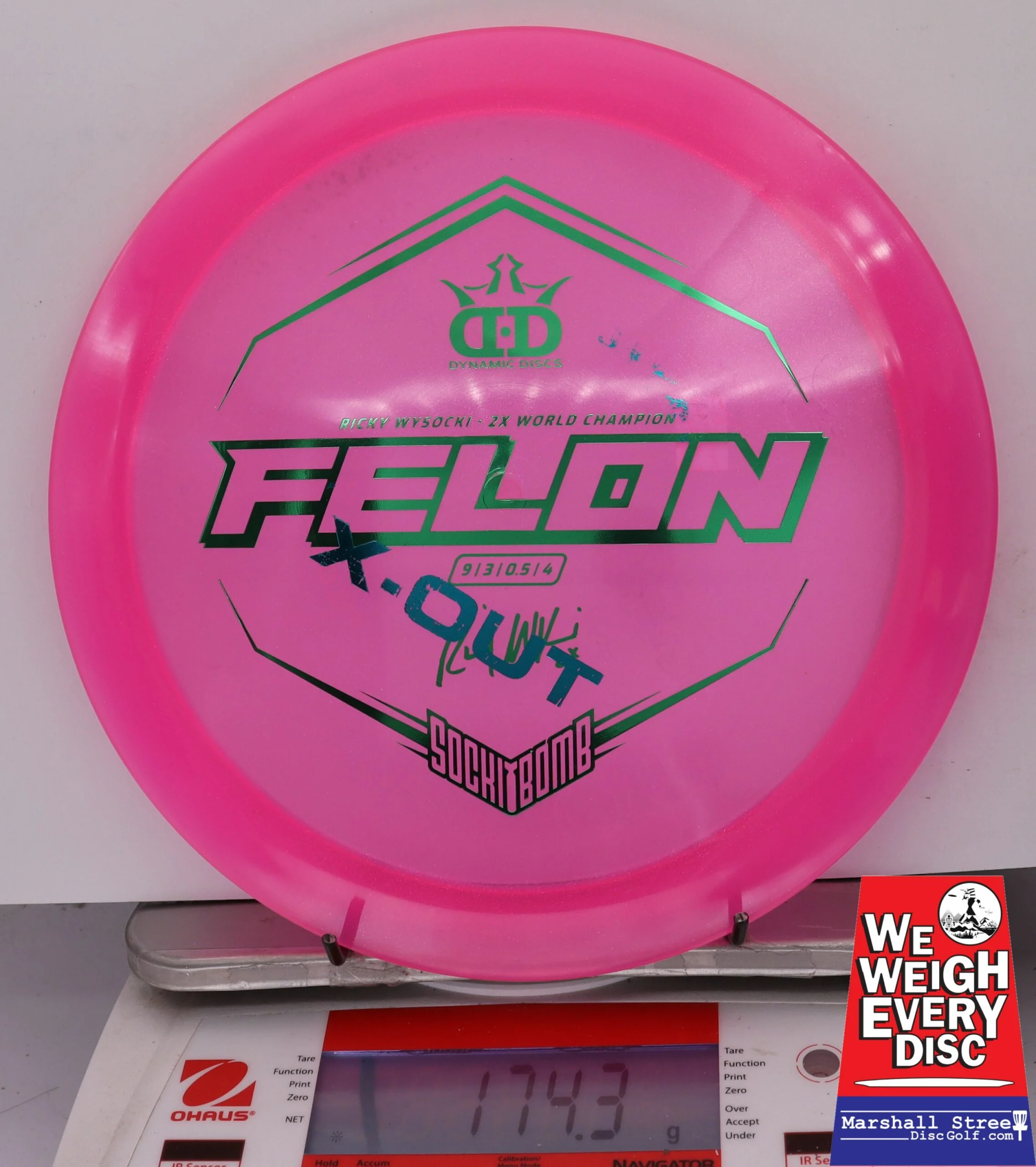 155640 X-Out Lucid Ice Glimmer Felon, Ricky Wysocki - #11 Pink, 174