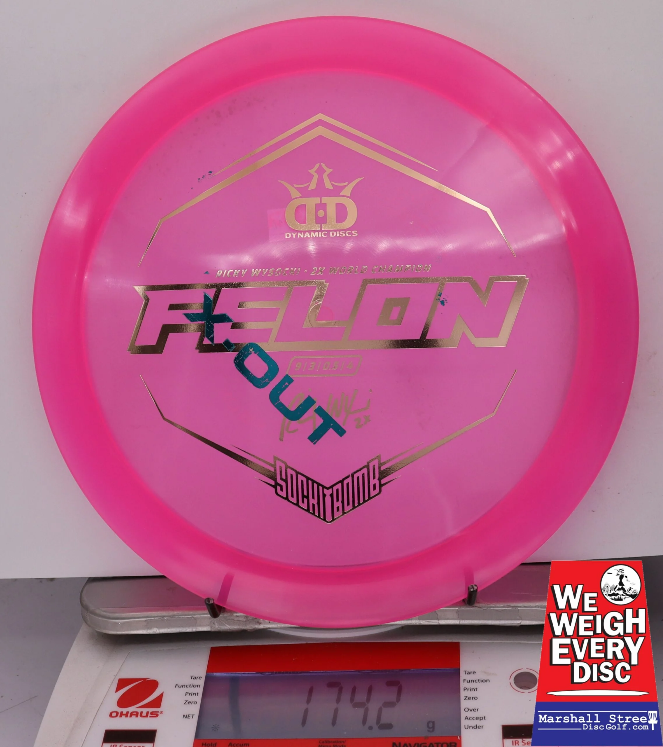 155643 X-Out Lucid Ice Glimmer Felon, Ricky Wysocki - #14 Pink, 174