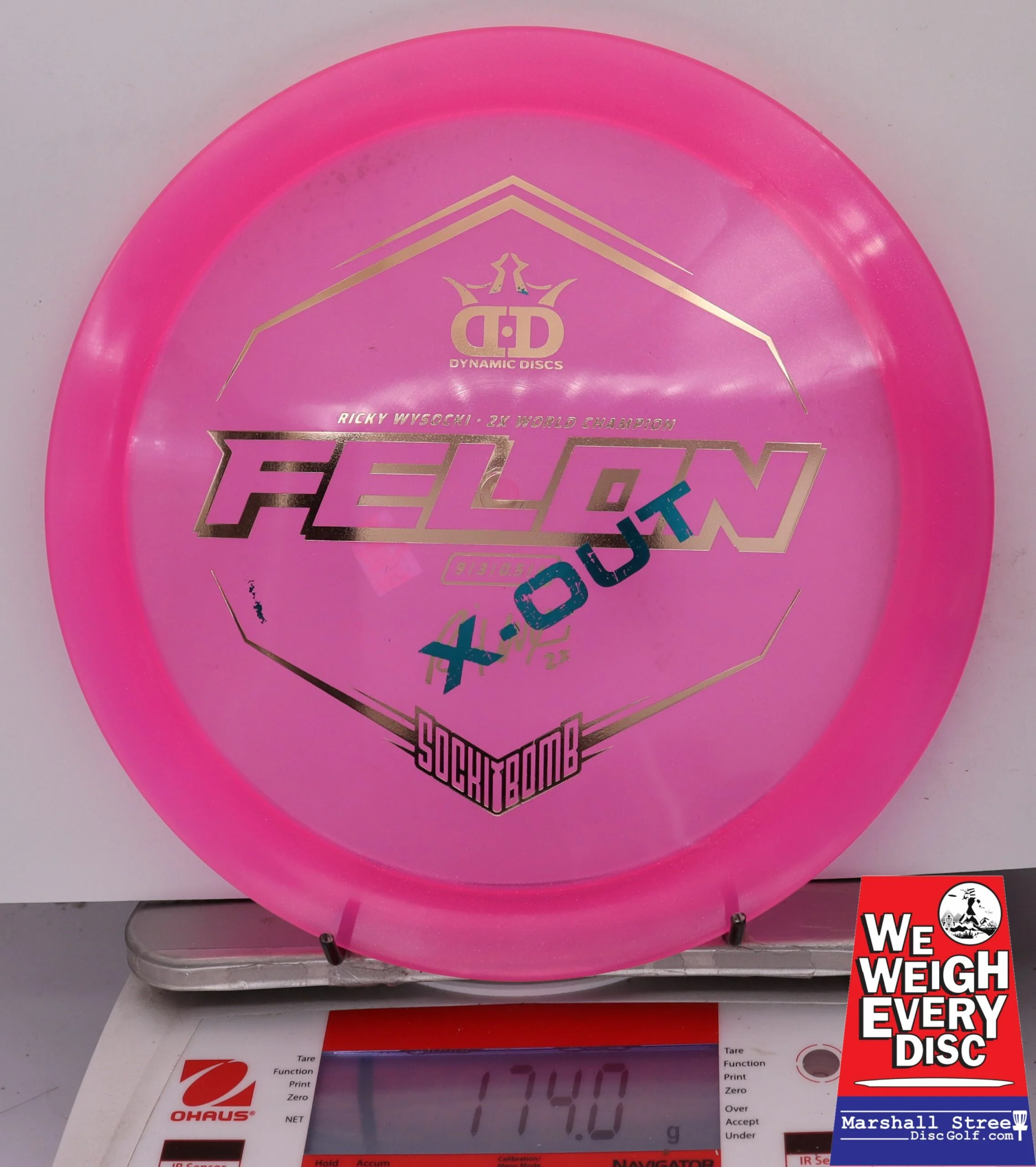 155644 X-Out Lucid Ice Glimmer Felon, Ricky Wysocki - #15 Pink, 174