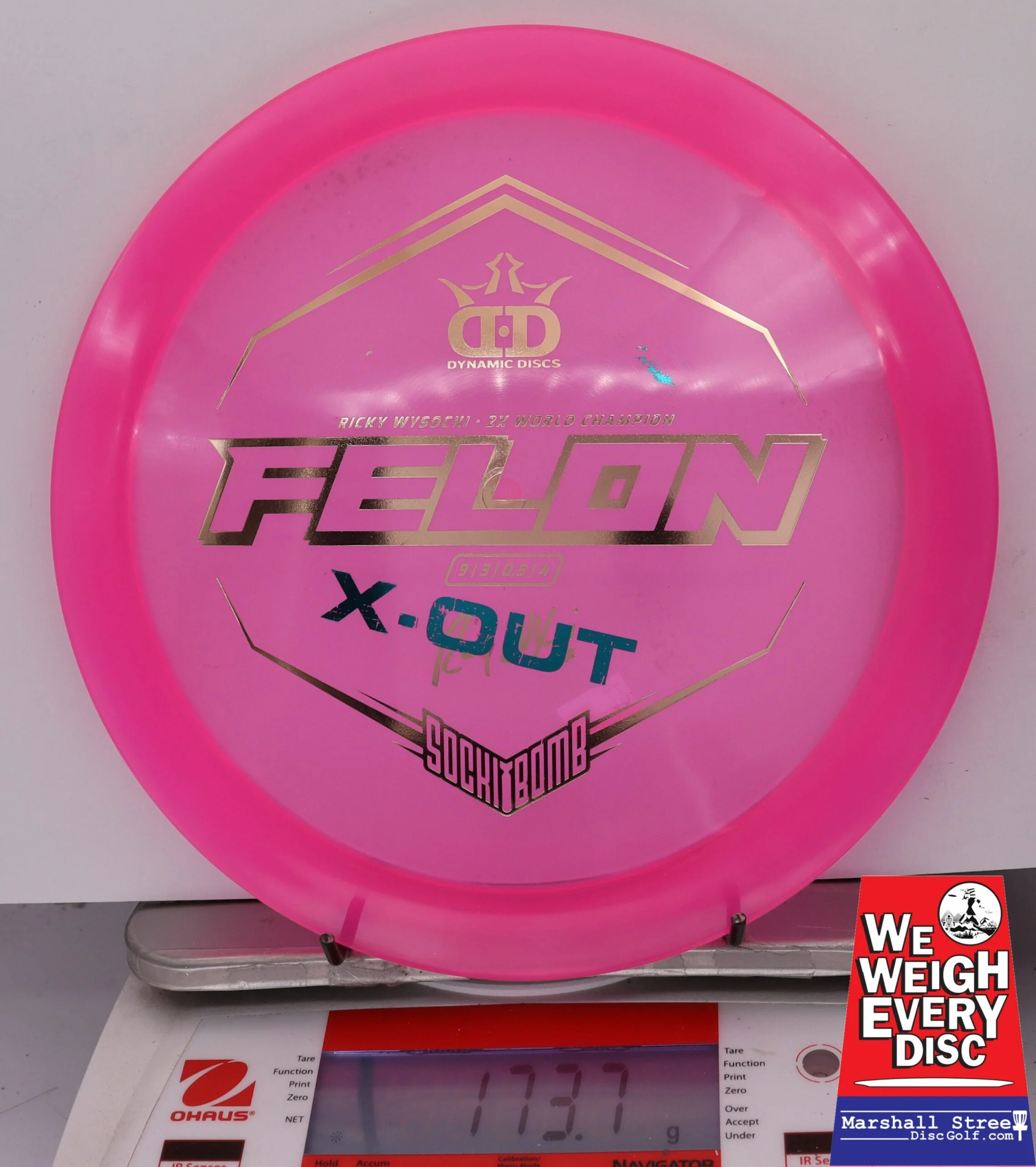 155648 X-Out Lucid Ice Glimmer Felon, Ricky Wysocki - #19 Pink, 174