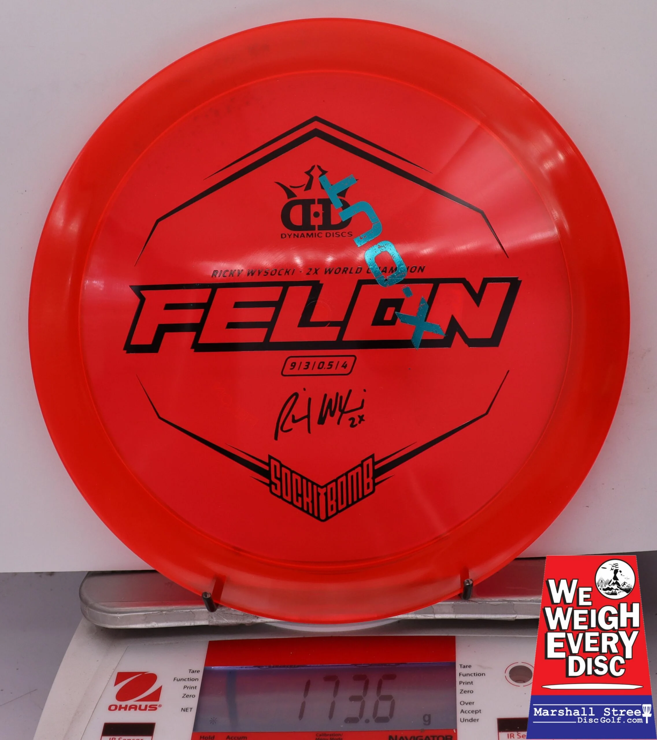 155655 X-Out Lucid Ice Glimmer Felon, Ricky Wysocki - #25 Red, 174