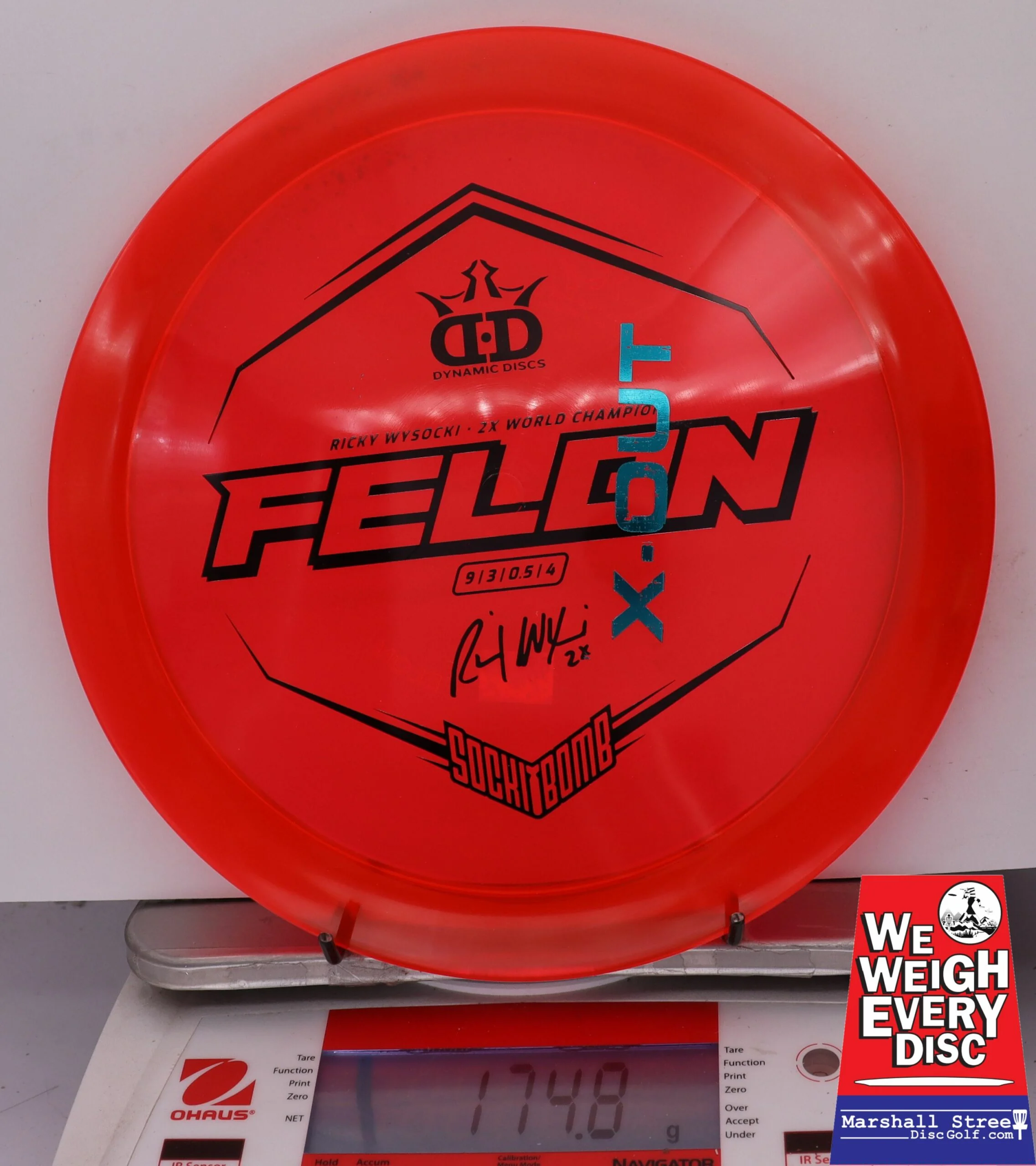 155656 X-Out Lucid Ice Glimmer Felon, Ricky Wysocki - #26 Red, 175