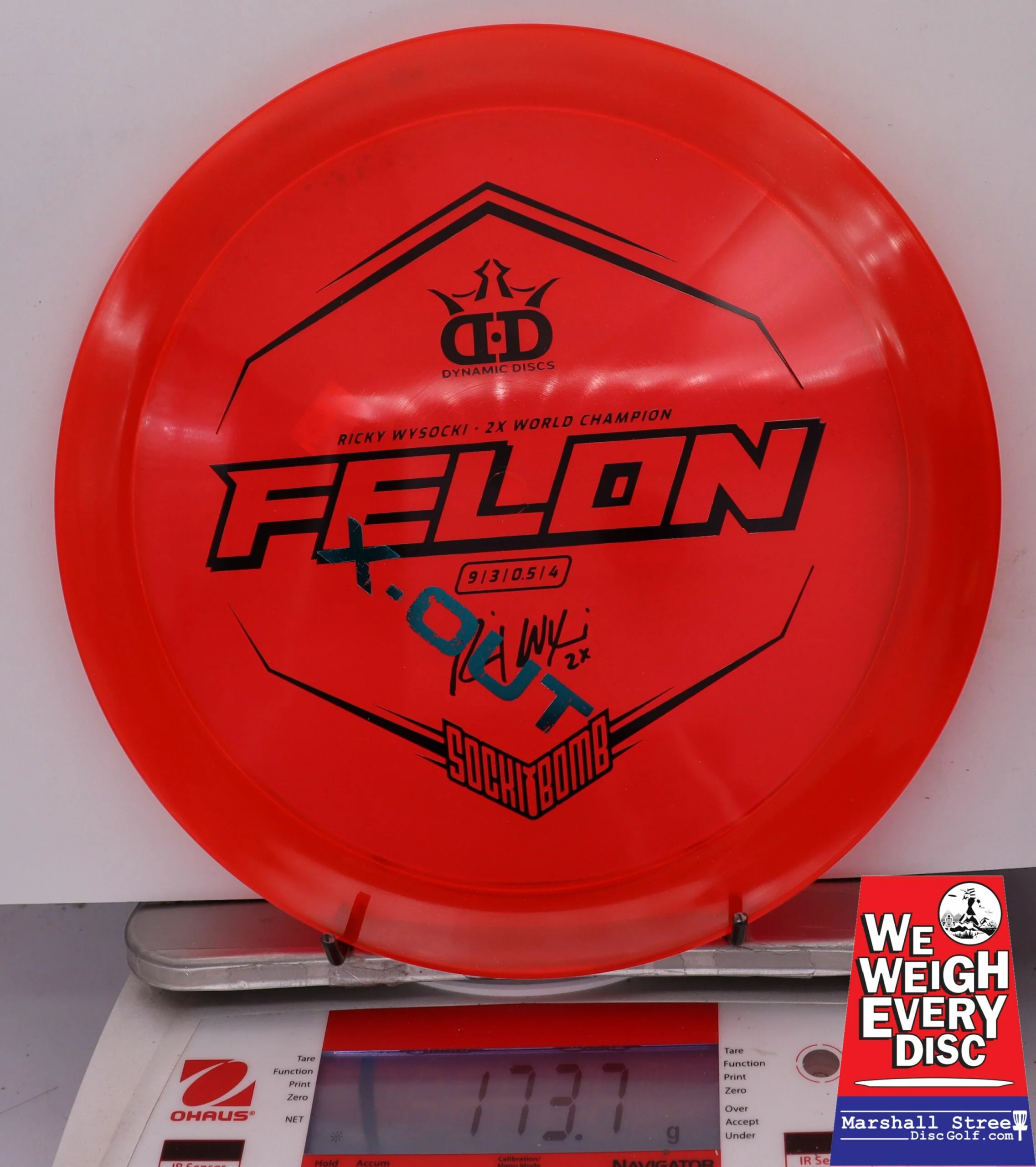 155657 X-Out Lucid Ice Glimmer Felon, Ricky Wysocki - #27 Red, 174