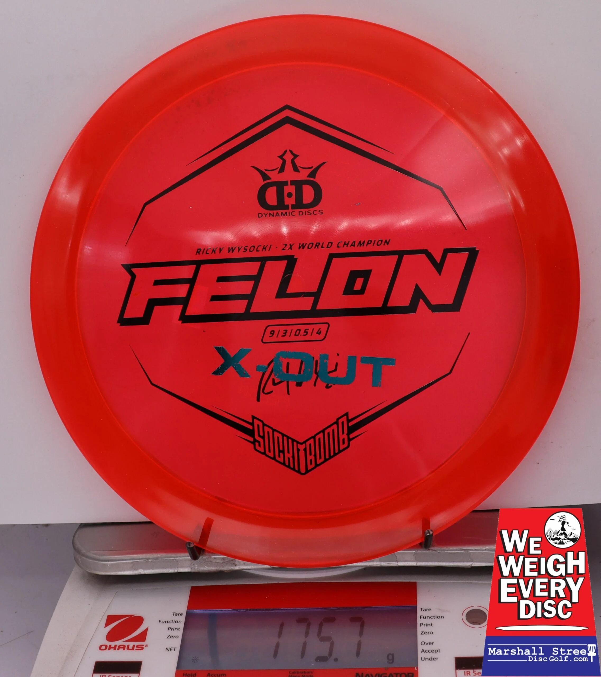 155658 X-Out Lucid Ice Glimmer Felon, Ricky Wysocki - #28 Red, 176