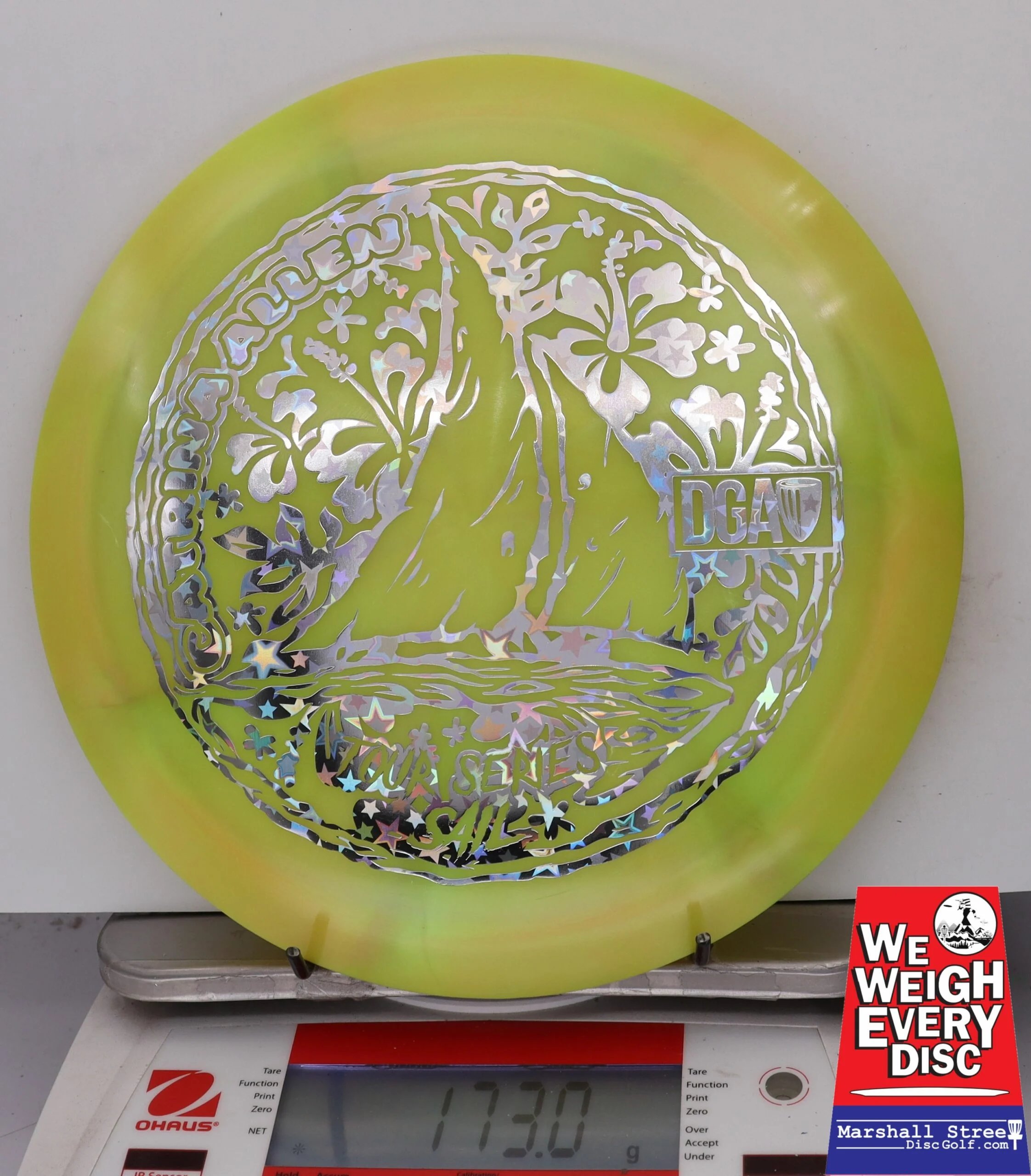 156047 Tour Series Swirl Sail, Catrina Allen - #20 YellowGrn, 173