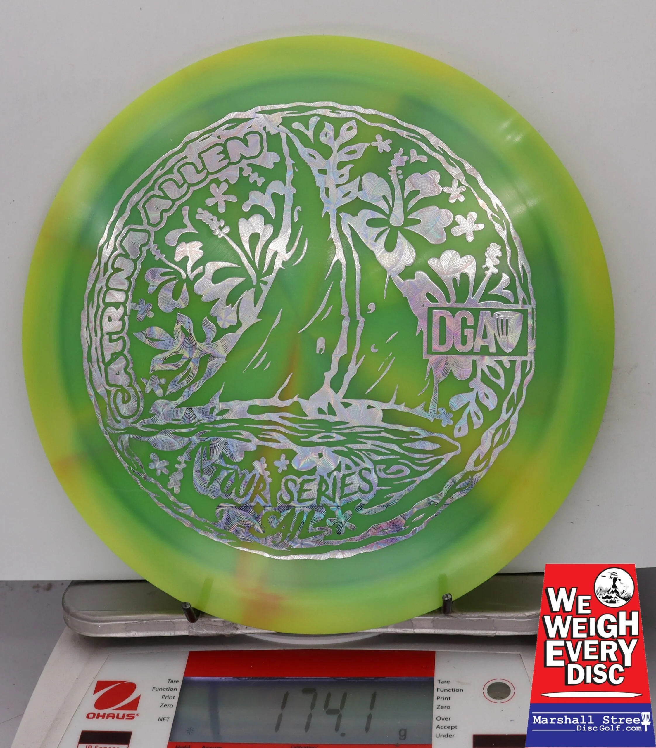 156048 Tour Series Swirl Sail, Catrina Allen - #21 GreenYlo, 174