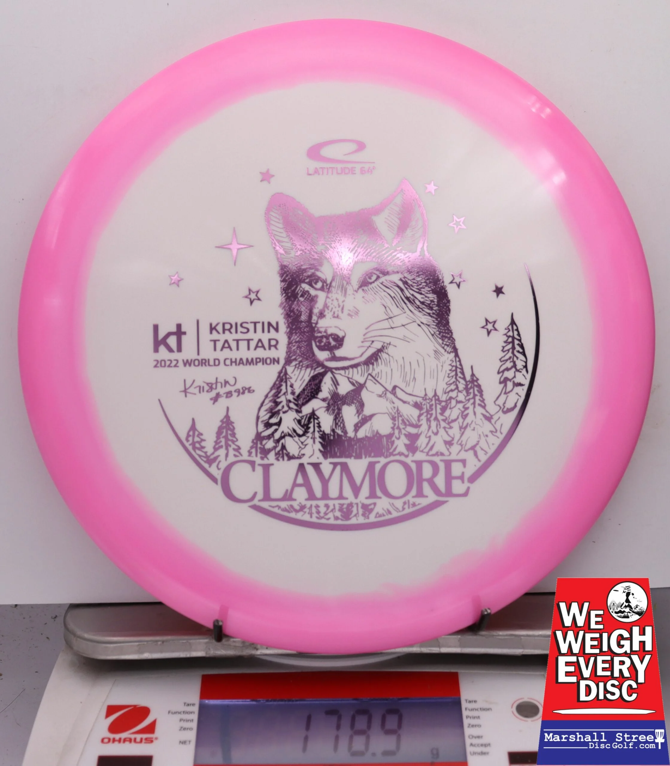 157188 Gold Orbit Claymore, Kristin Tattar 2023 - #08 Pink, 179