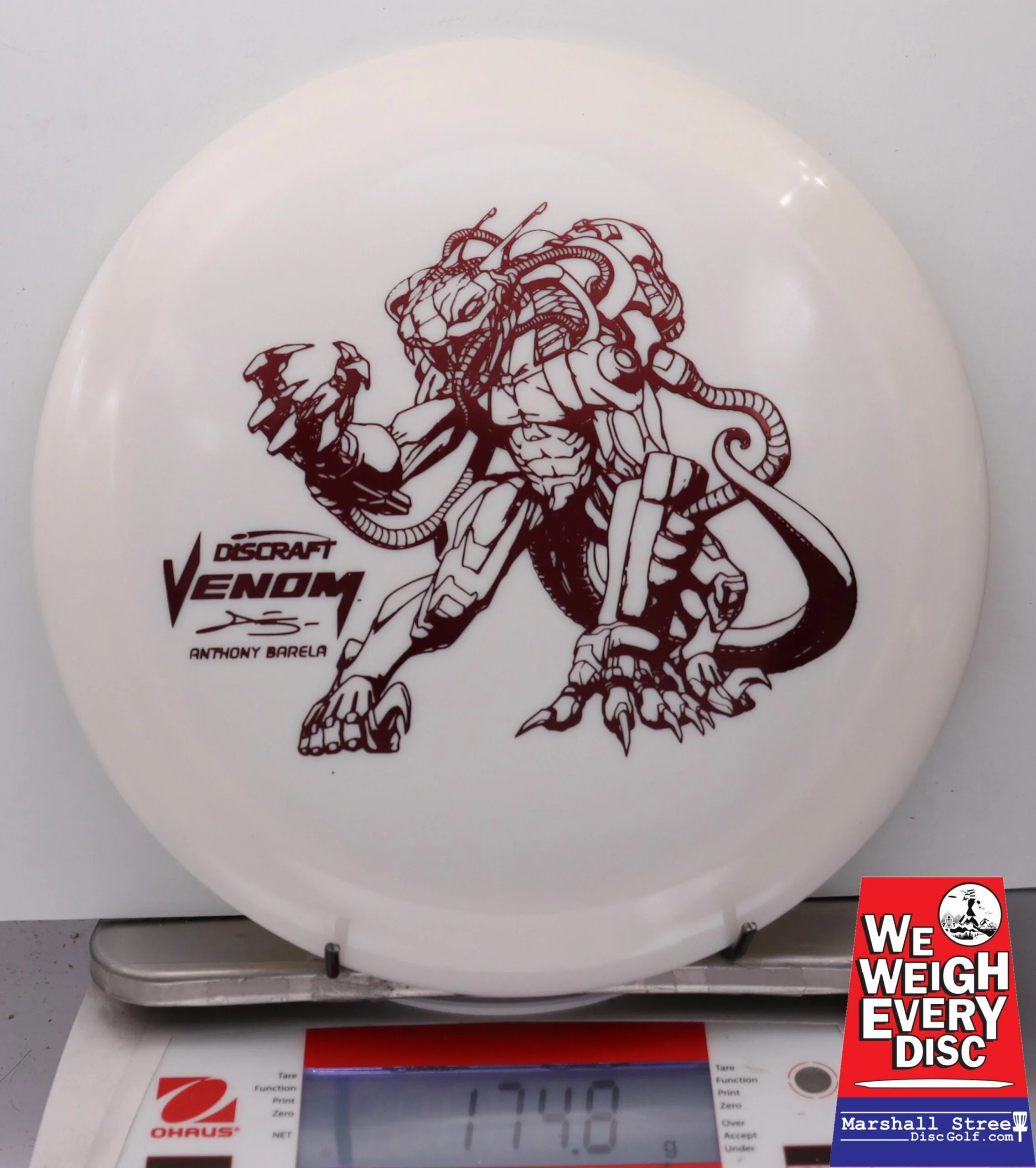 158112 Glow ESP Venom, Anthony Barela - #19 WhiteGlow, 175