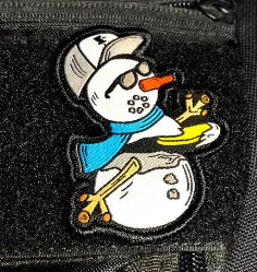 Snowman Disc Golf Patch