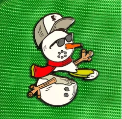 Snowman Disc Golf Pin