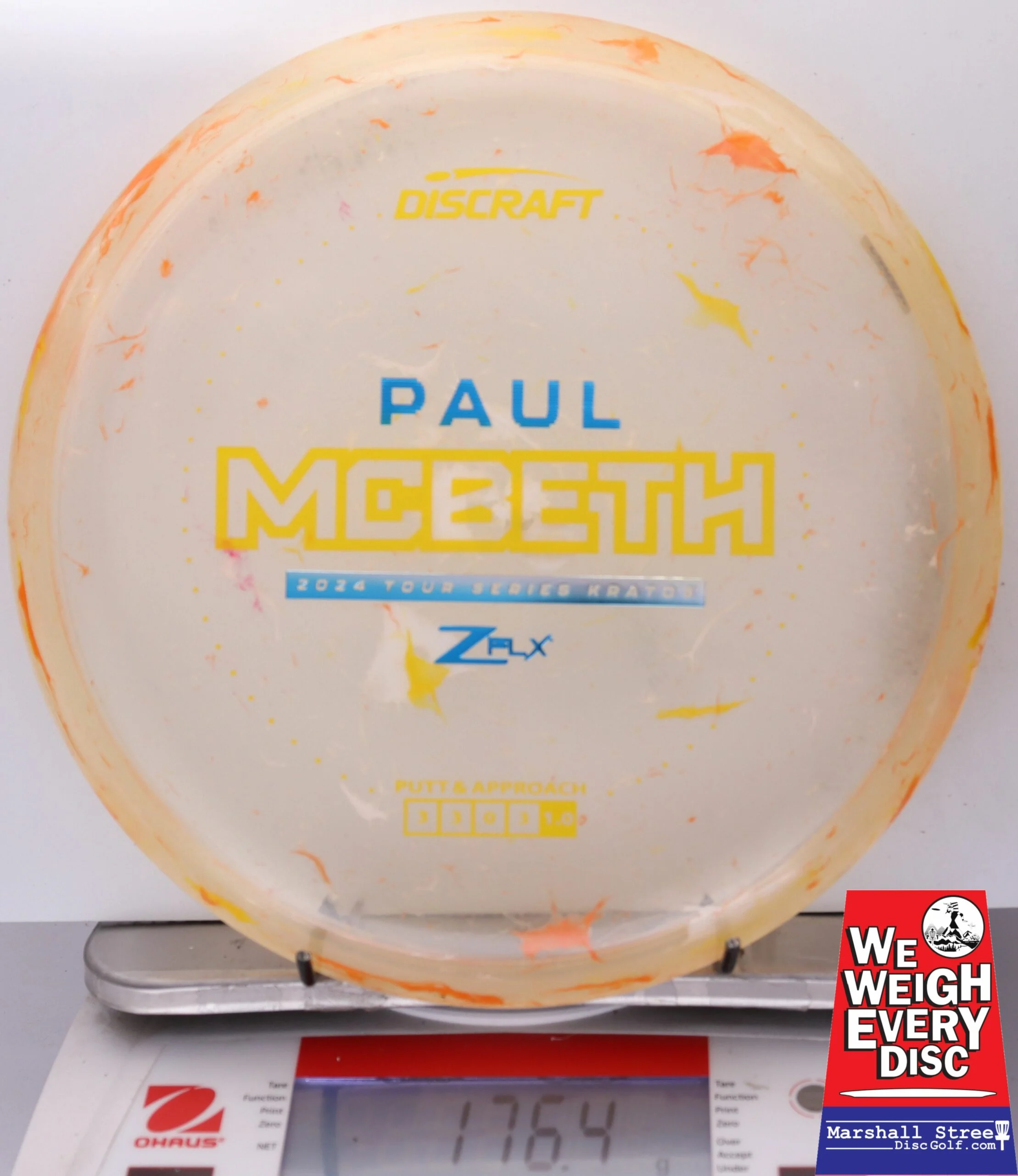 182981 Z FLX Jawbreaker Kratos, Paul McBeth 2024 Tour Series - #41 OrngYello, 176