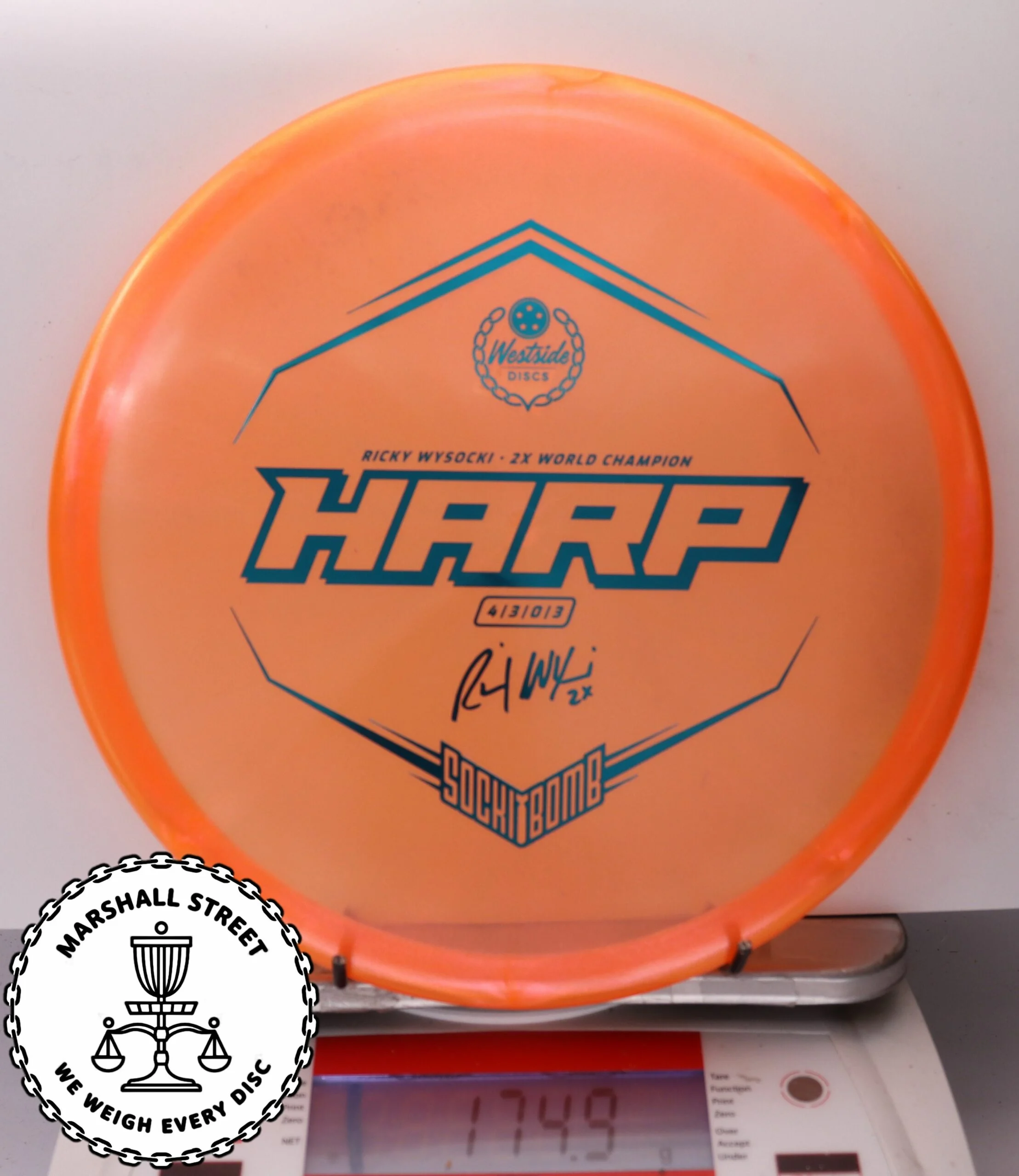 193495 VIP Ice Glimmer Harp, Ricky Wysocki - #16 Orange, 175
