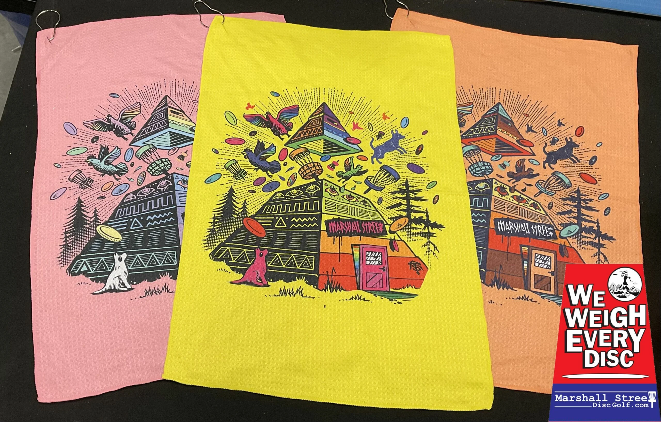 Pyramids Explosion Waffle Towel with Clip