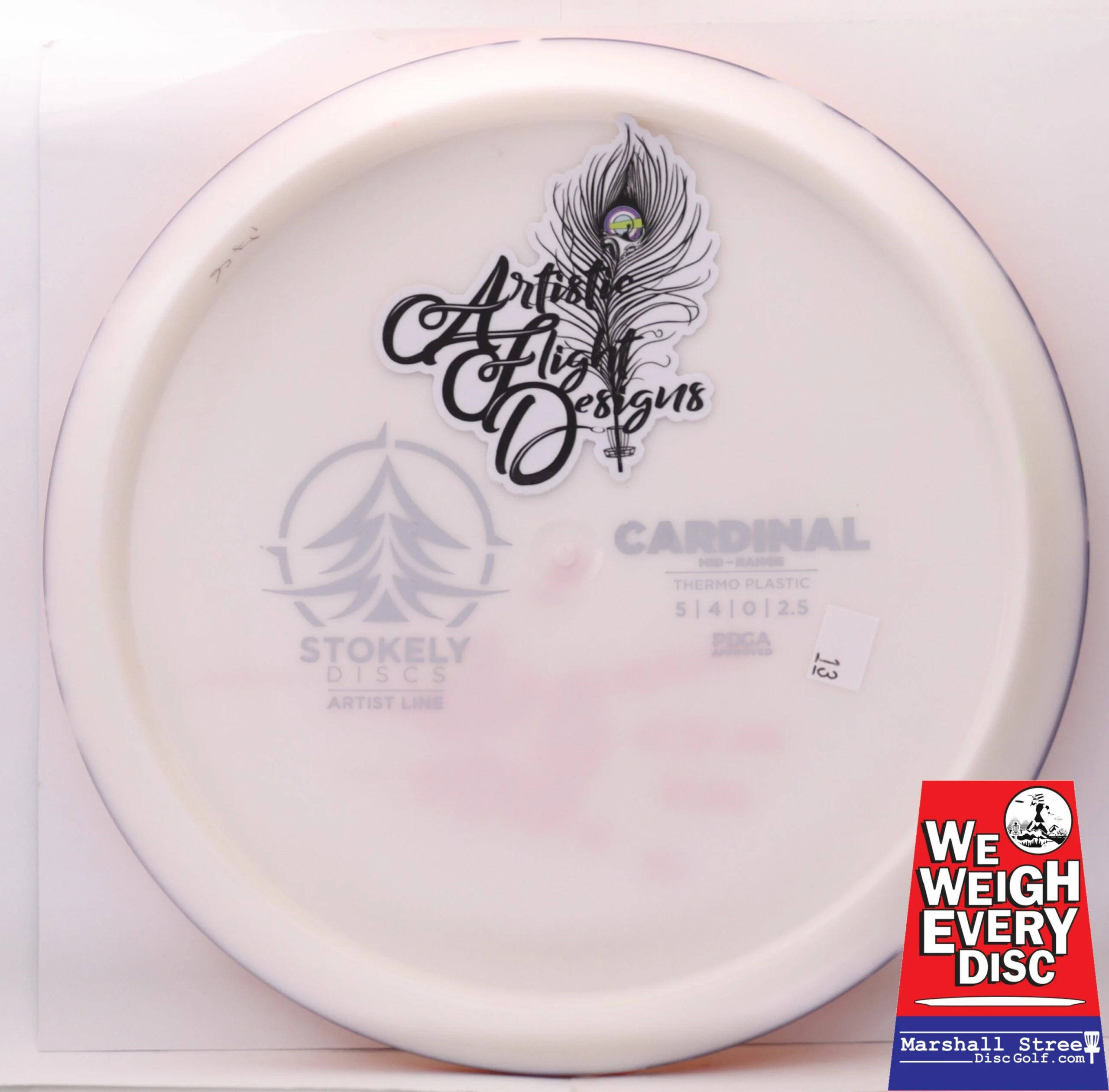 Thermo Cardinal, Artist Line Bottom Stamp - Artistic Flight Designs 13 - Image 2