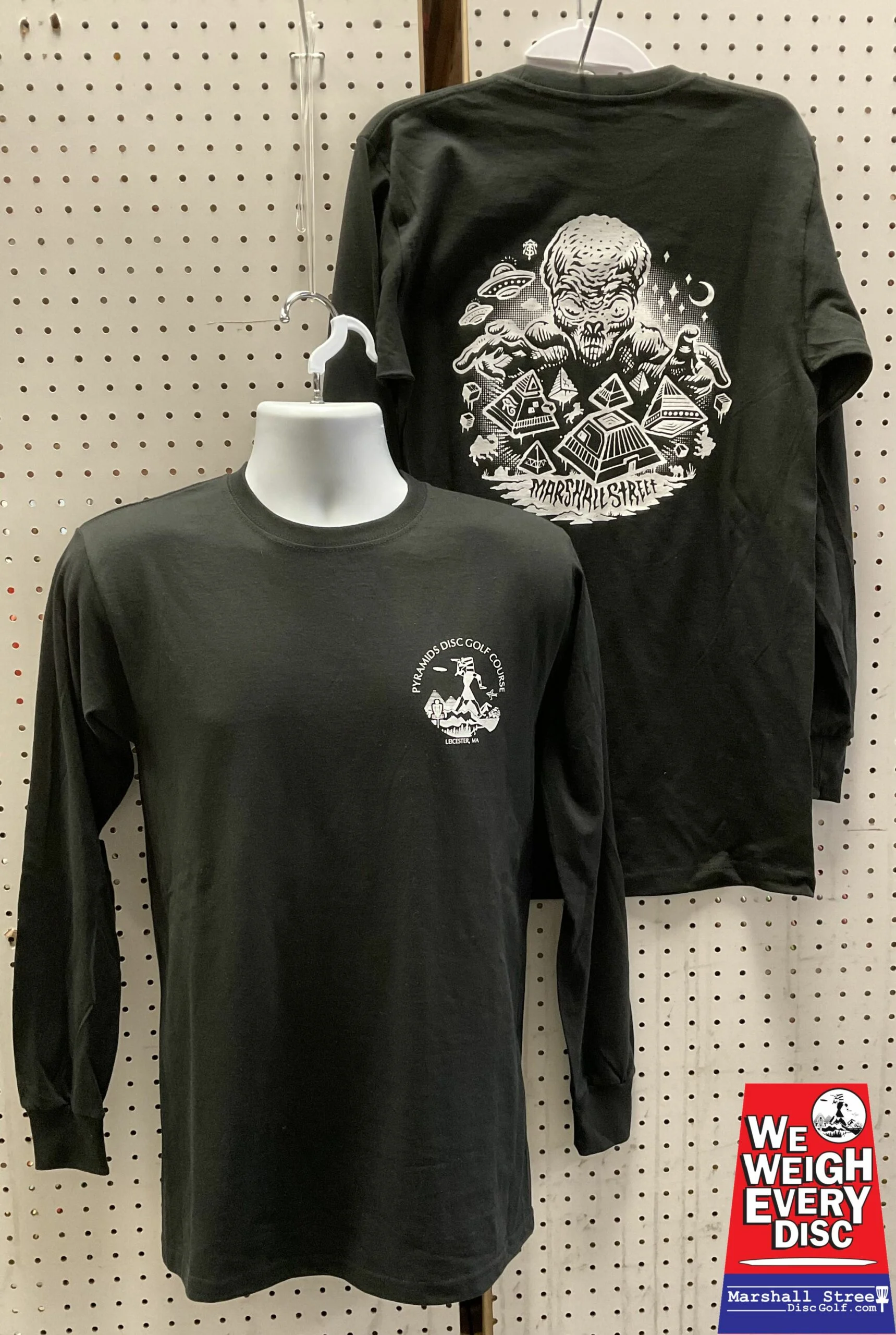 201467 Pyramids and Martial Street Logo Long Sleeve Tee - Black, Medium