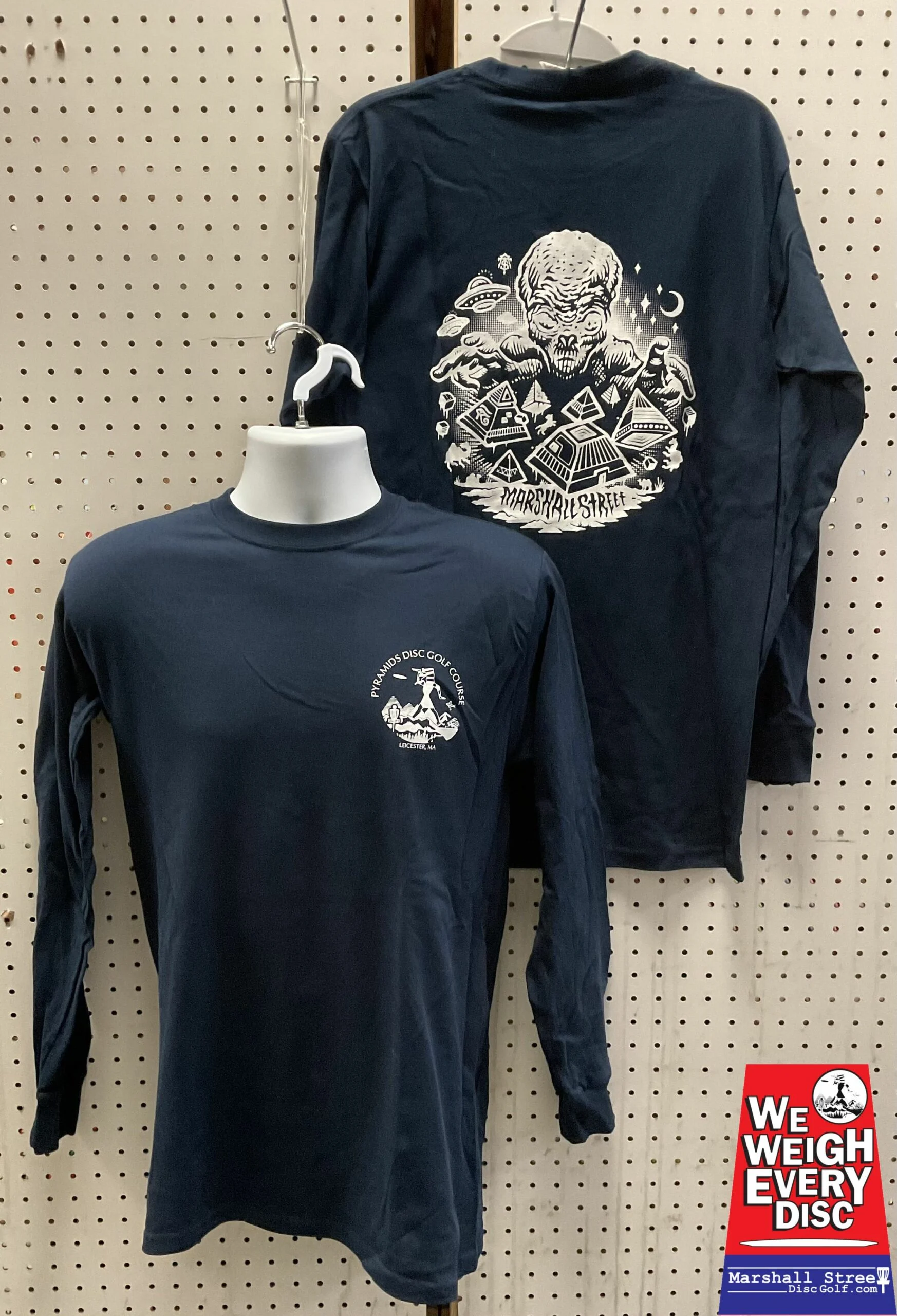 201511 Pyramids and Martial Street Logo Long Sleeve Tee - Navy, 3XL