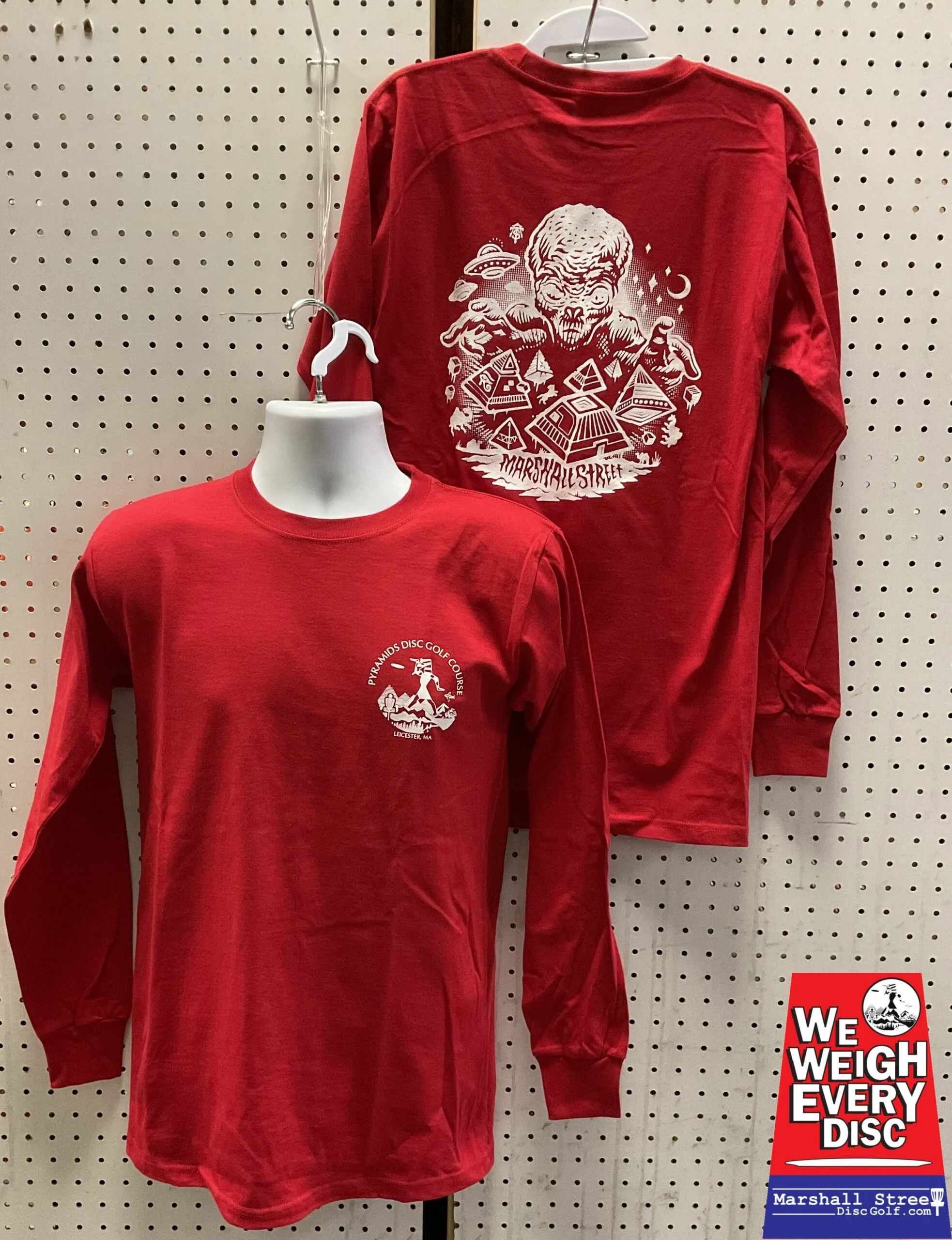 201512 Pyramids and Martial Street Logo Long Sleeve Tee - Red, 3XL