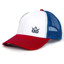 203767 Dynamic Discs Standard D's Snapback - Red-White-Royal, Snapback