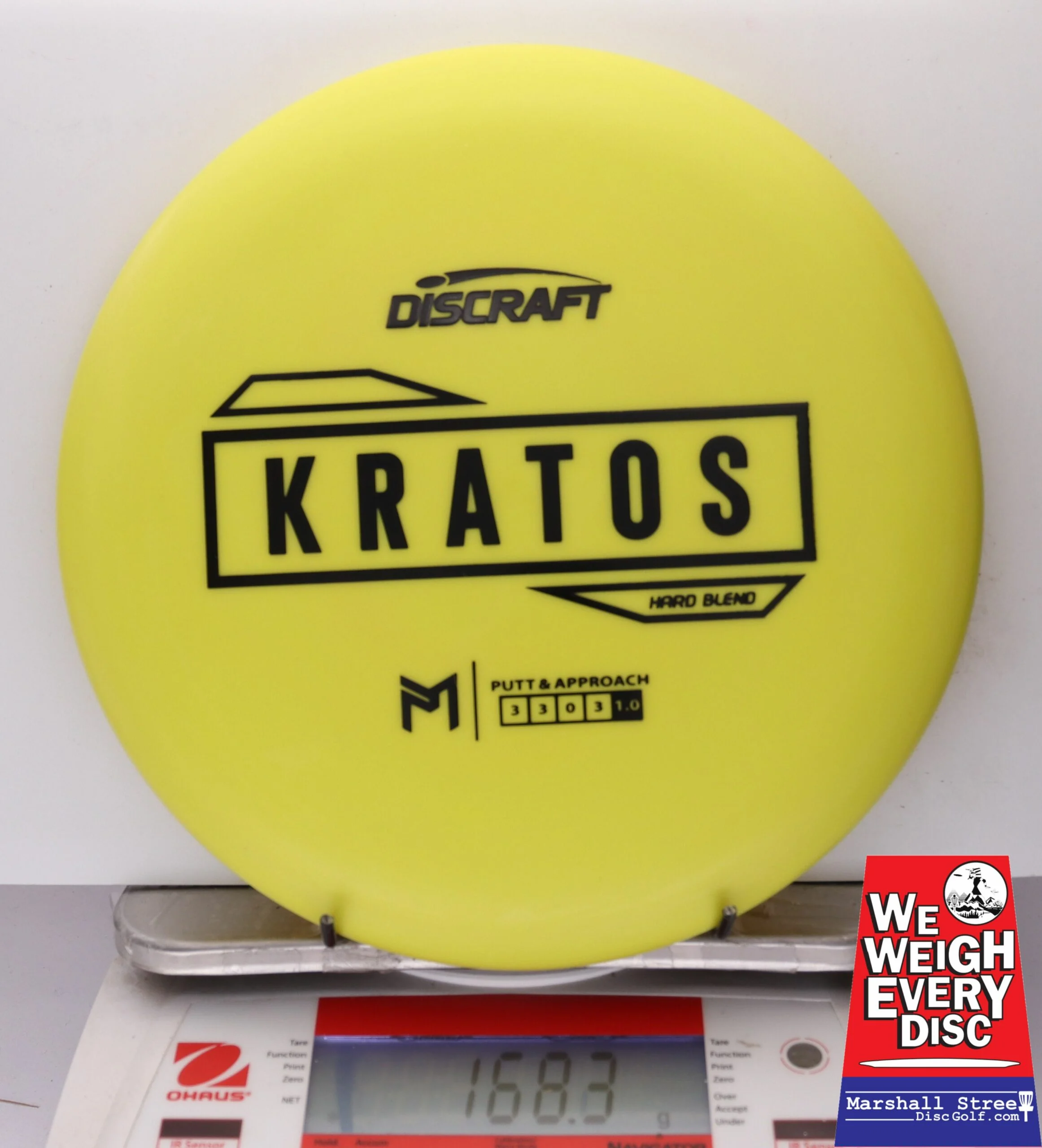 204408 Putter Line Hard Kratos, Paul McBeth - #01 Yellow, 168