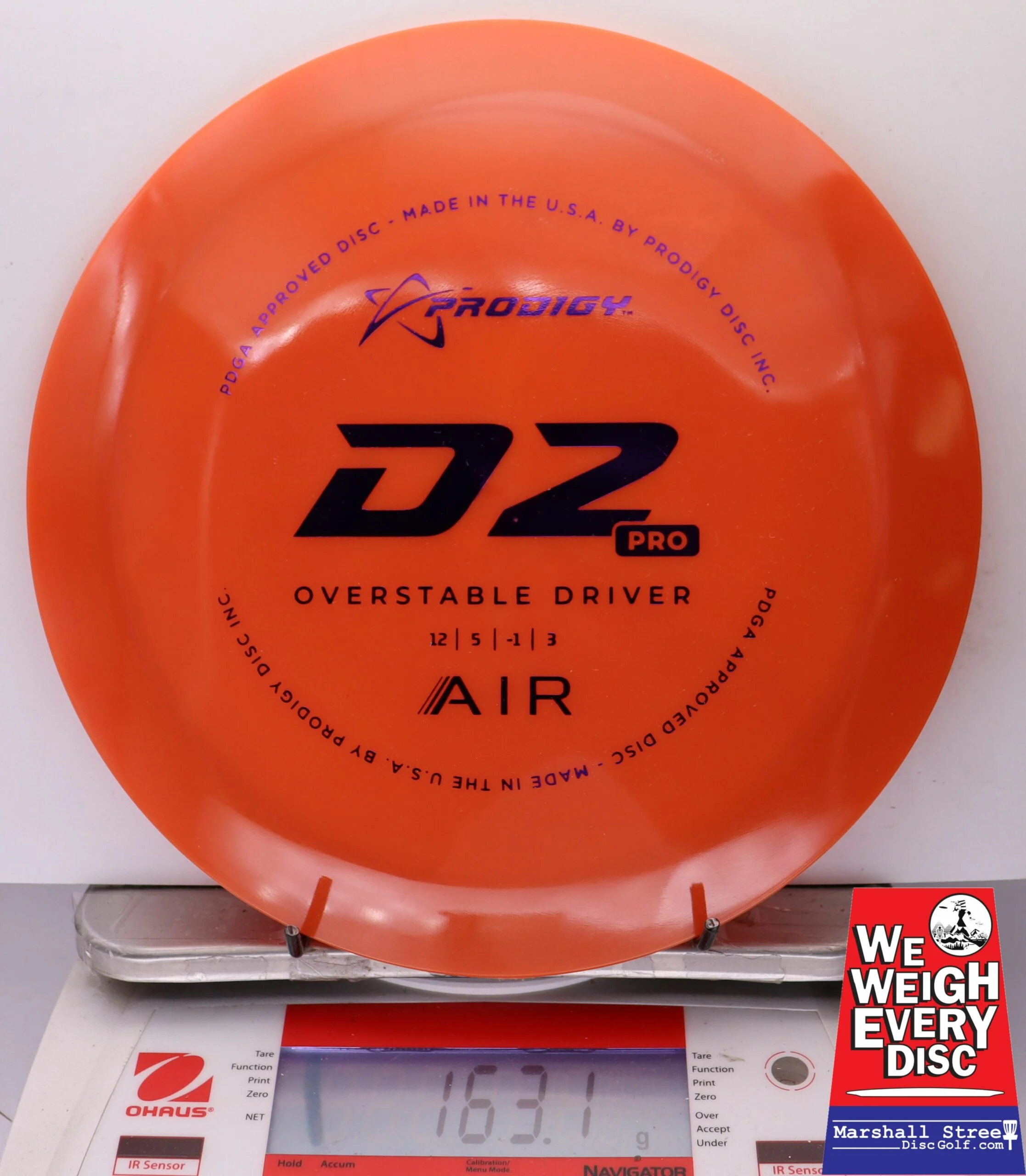 206589 Prodigy D2 Pro, Air - #33 Orange, 163