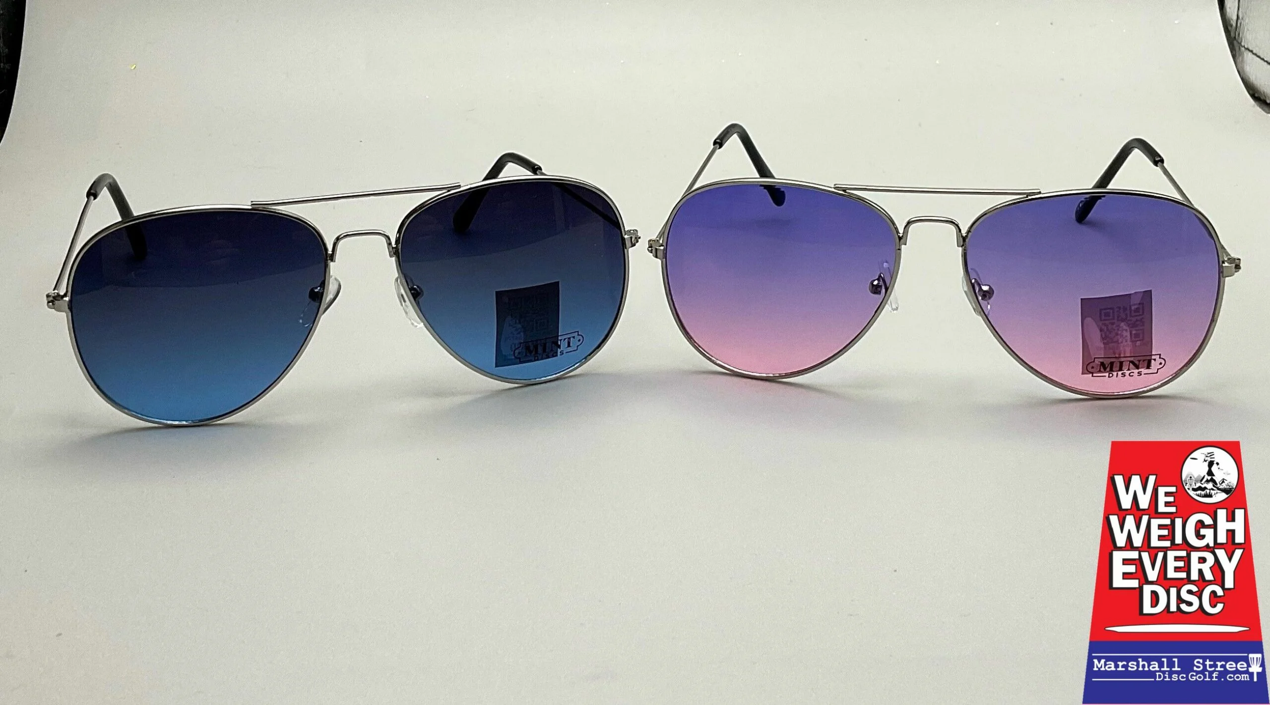 Mint Discs Logo Aviator Sunglasses