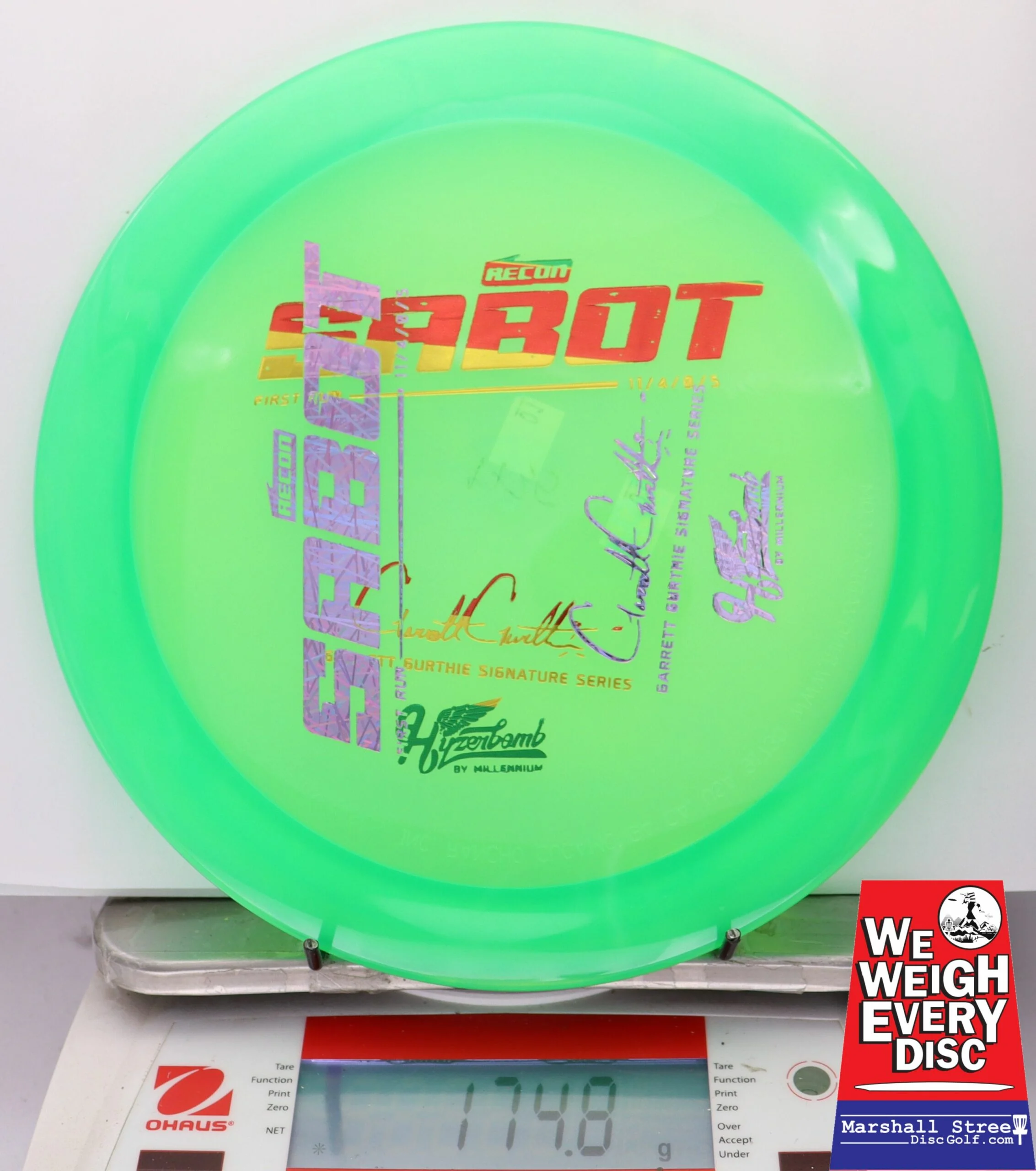 230312 X-Out Hyzerbomb Recon Sabot - #01 NGreen, 175