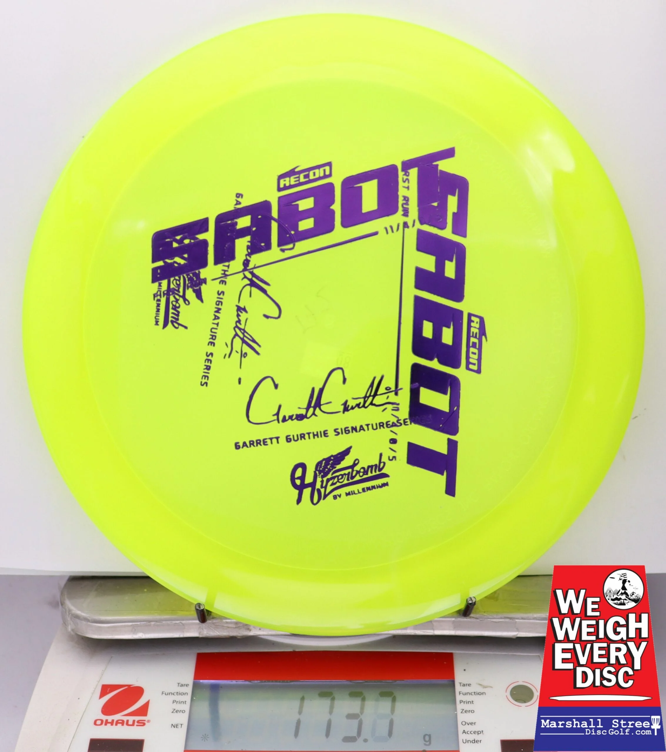 230324 X-Out Hyzerbomb Recon Sabot - #08 NYellow, 174